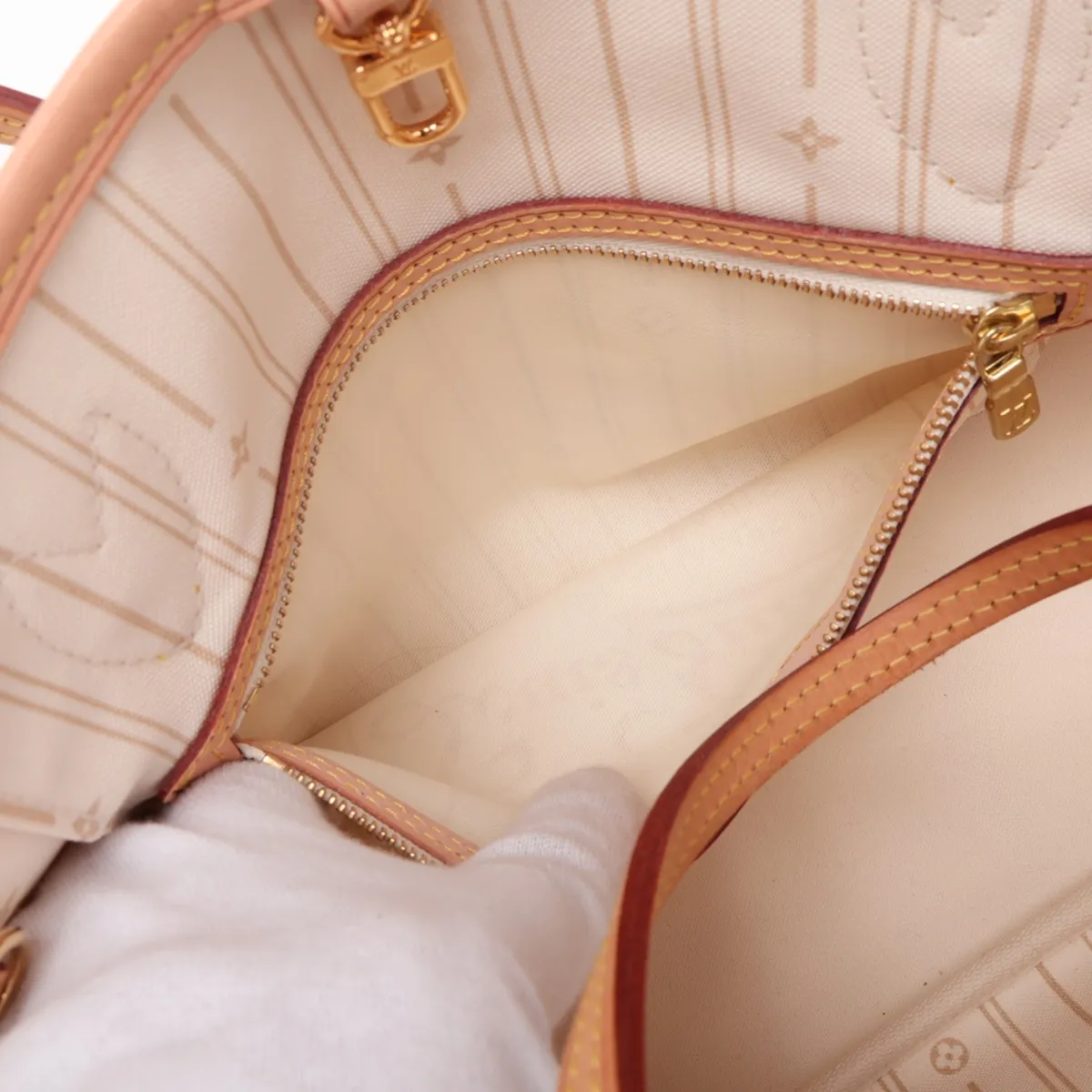Damier Azur Neverfull PM N51110 SD4181 White — view 8