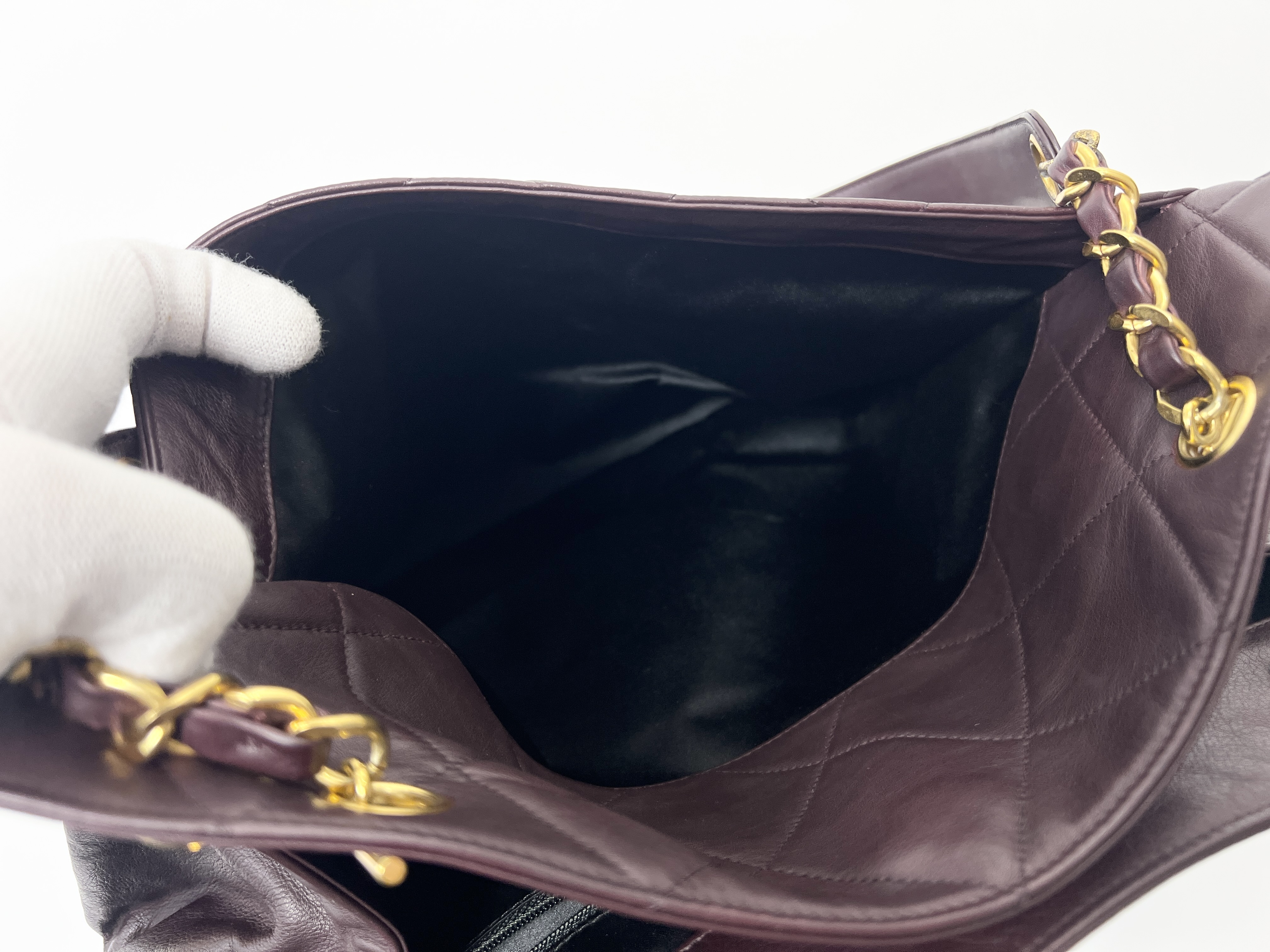 Matelassé Coco Mark Coco Ball Fringe Tassel Lambskin Leather Chain Shoulder Tote Bag — view 10