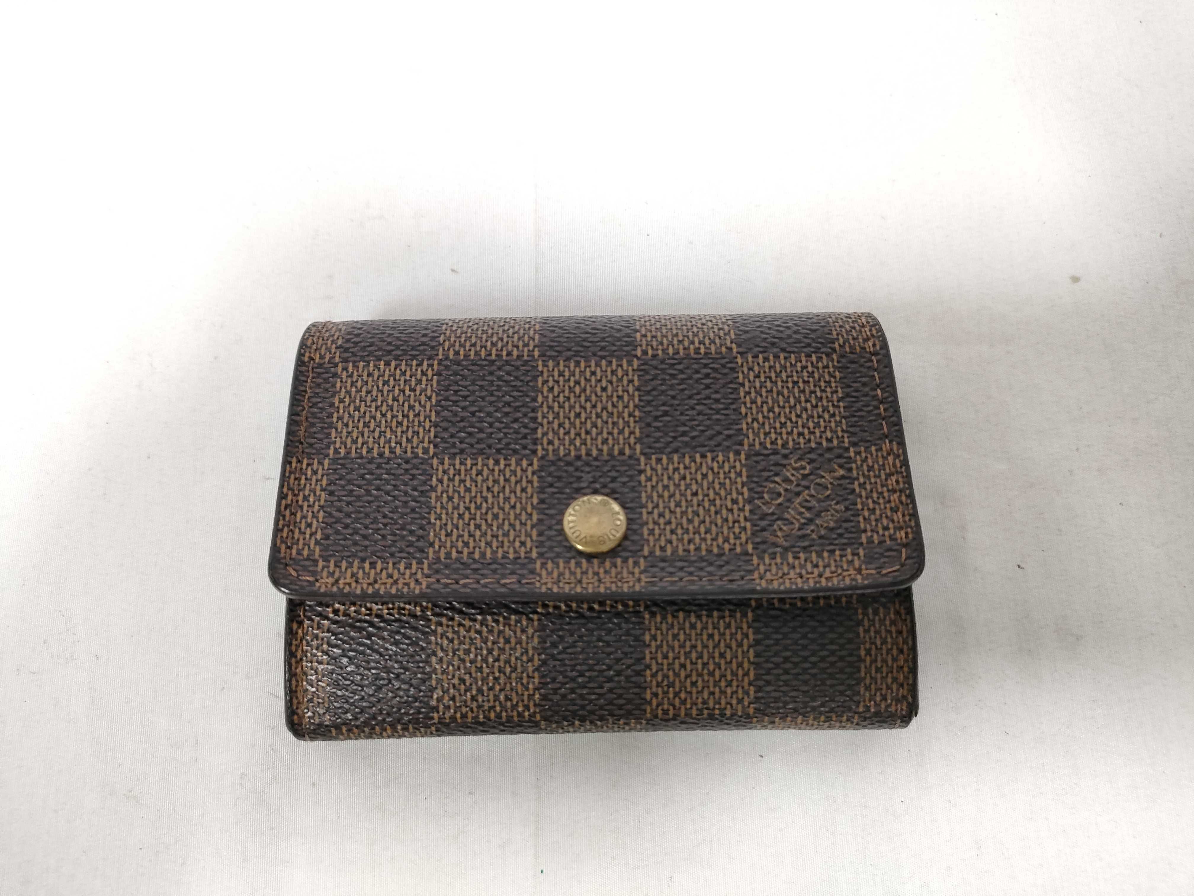 Damier Vuitton Damier Portemonnaie Plat N61930 Coin Case
