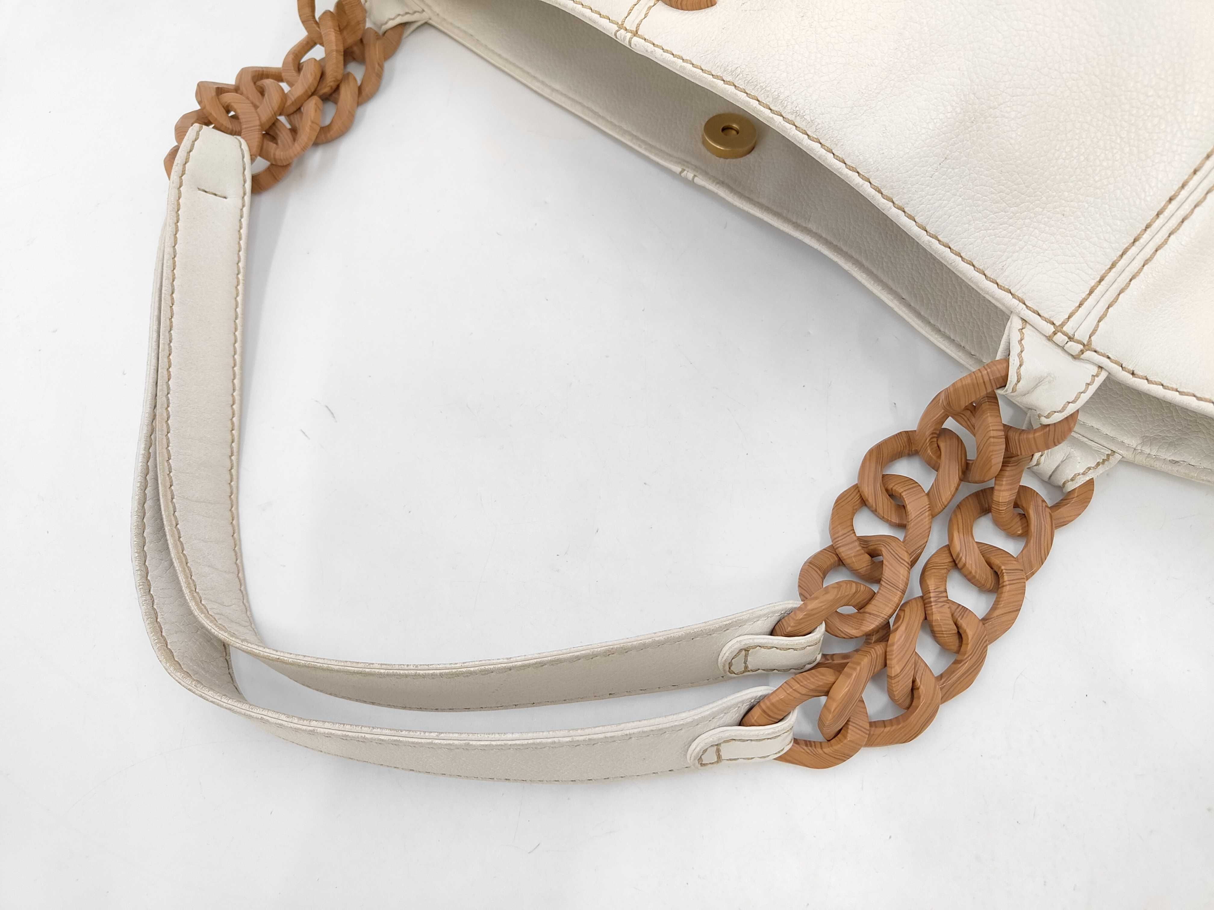Coco Mark Wood-Style Chain Tote Bag — view 5