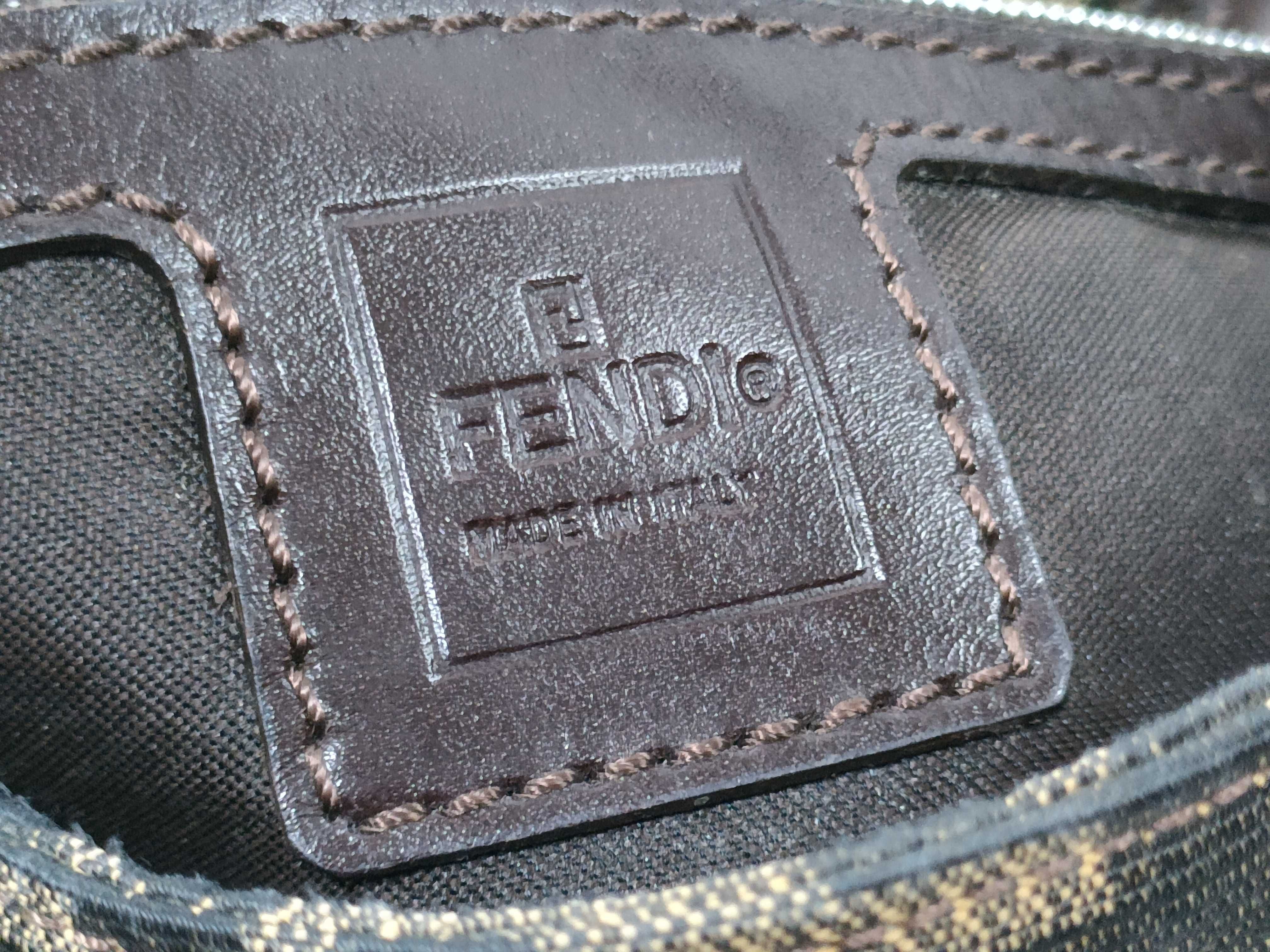 Zucca pattern brown Zucca pattern leather vintage shoulder bag — view 13
