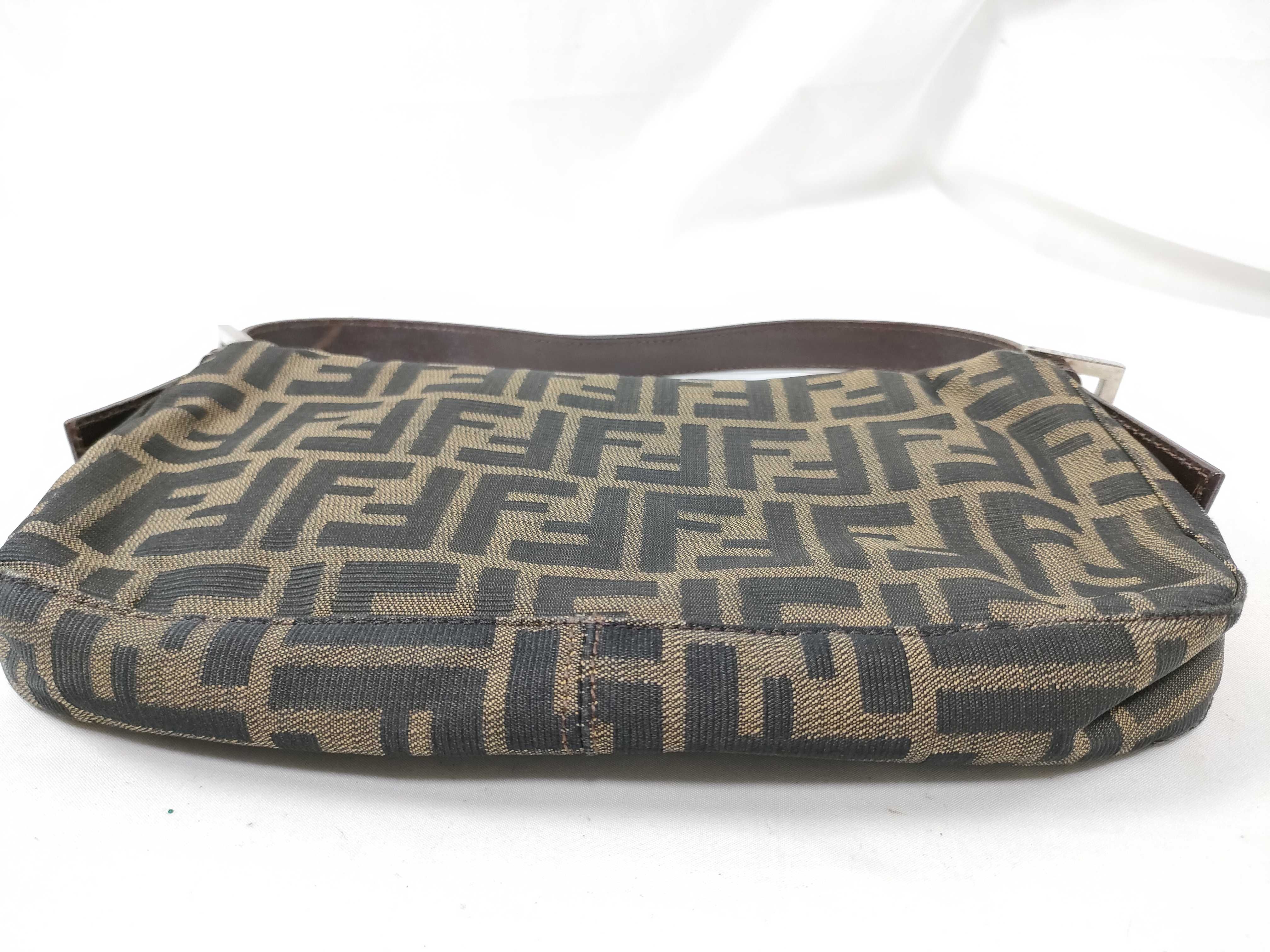 Zucca pattern brown Zucca pattern leather vintage shoulder bag — view 3