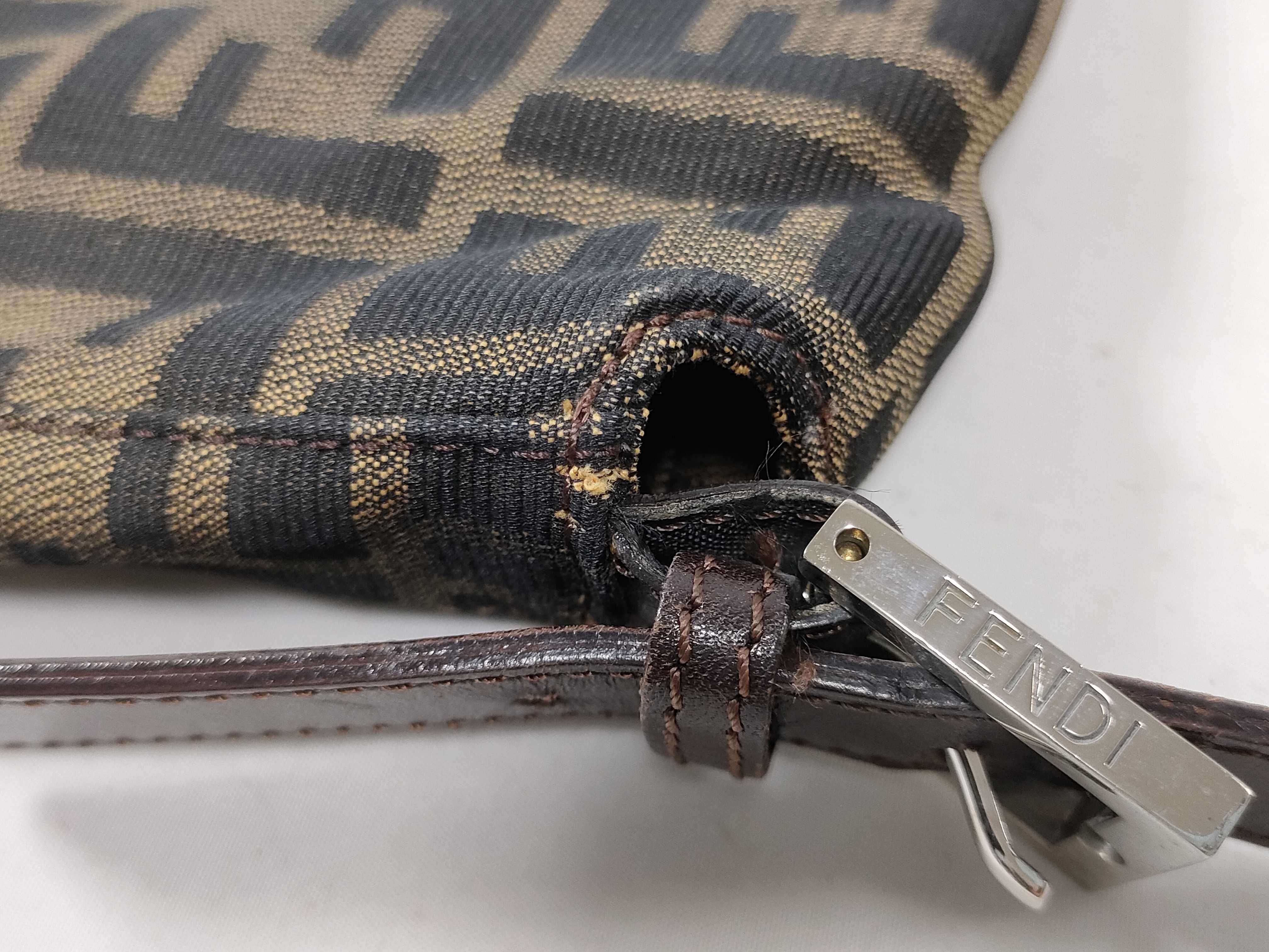 Zucca pattern brown Zucca pattern leather vintage shoulder bag — view 6