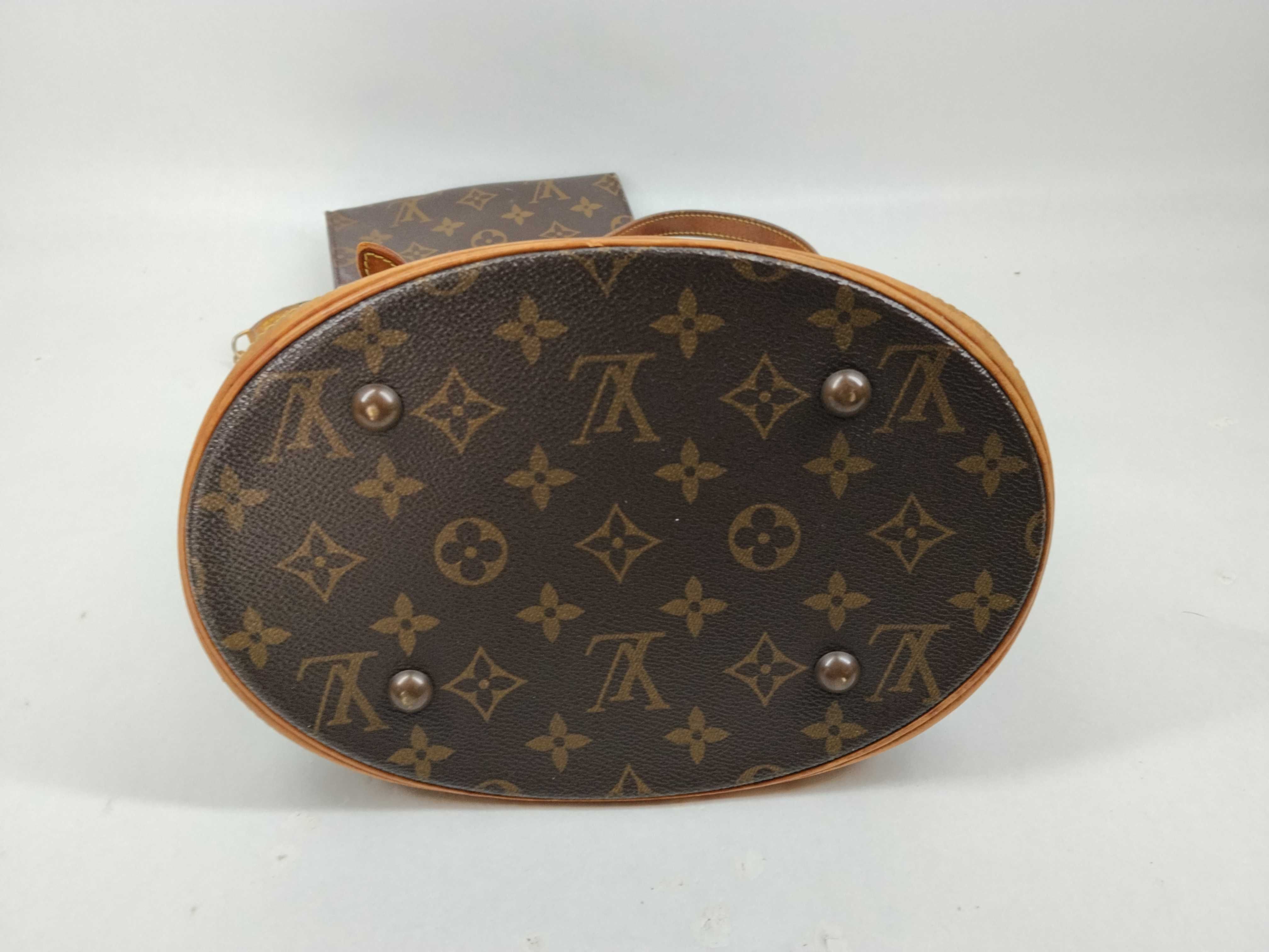 Monogram Bucket PM Tote Bag with Pouch — view 7