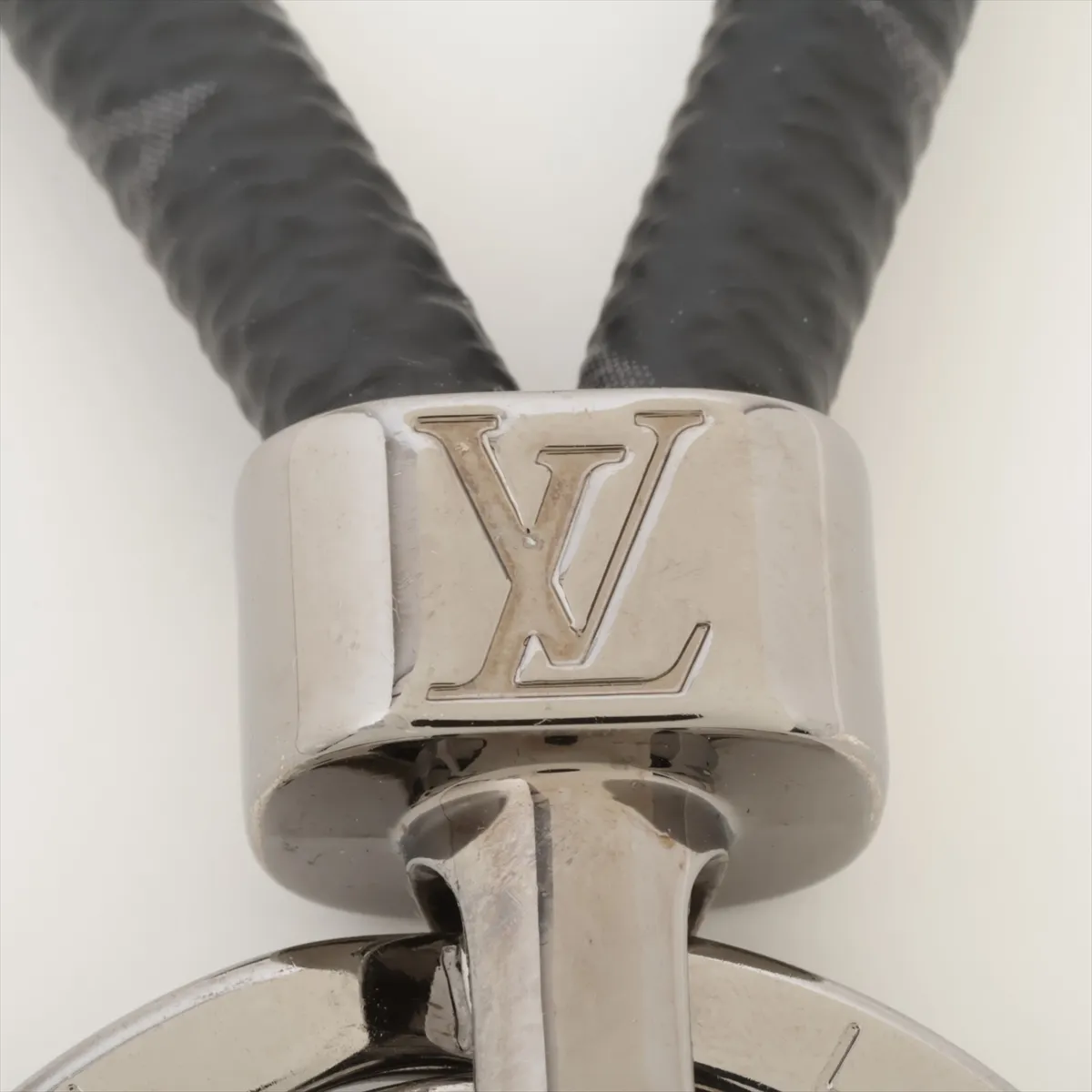 M68853 Portefeuille LV Harlow CX0251 Keychain Stainless Steel x Leather Black — view 3