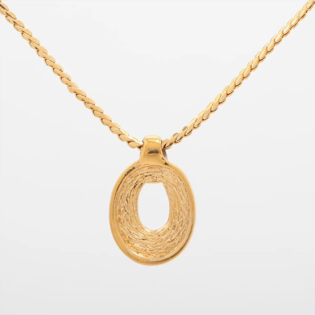 necklace, gold plated with rhinestones. Shows signs of wear, — view 2