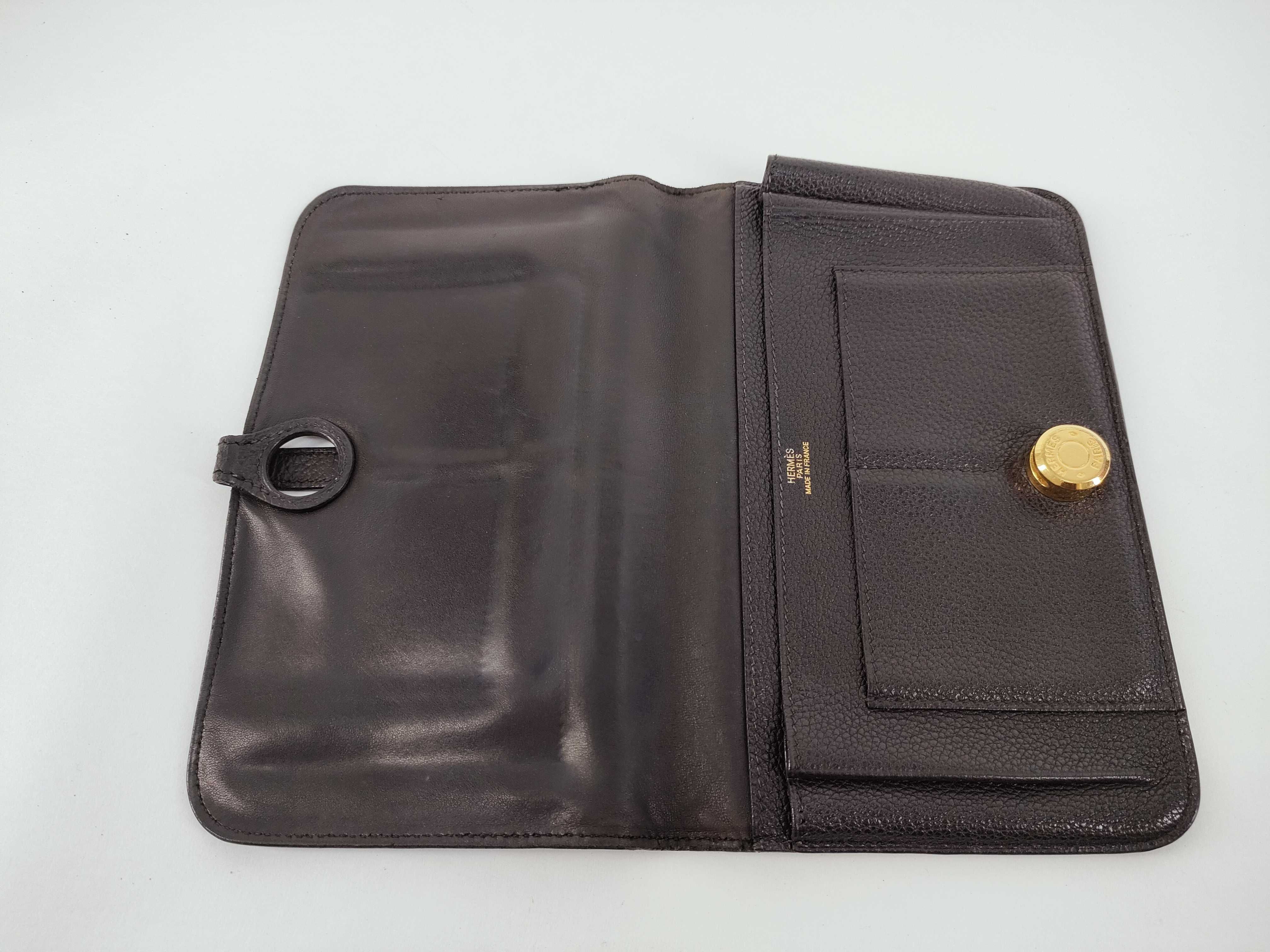Dogon Hermes Dogon GM Black Wallet — view 9