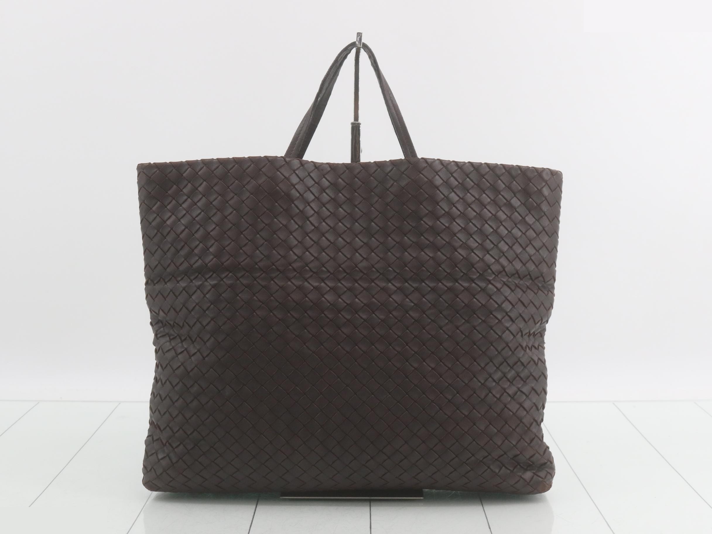 Intrecciato Leather 2-Way Tote Bag — view 2