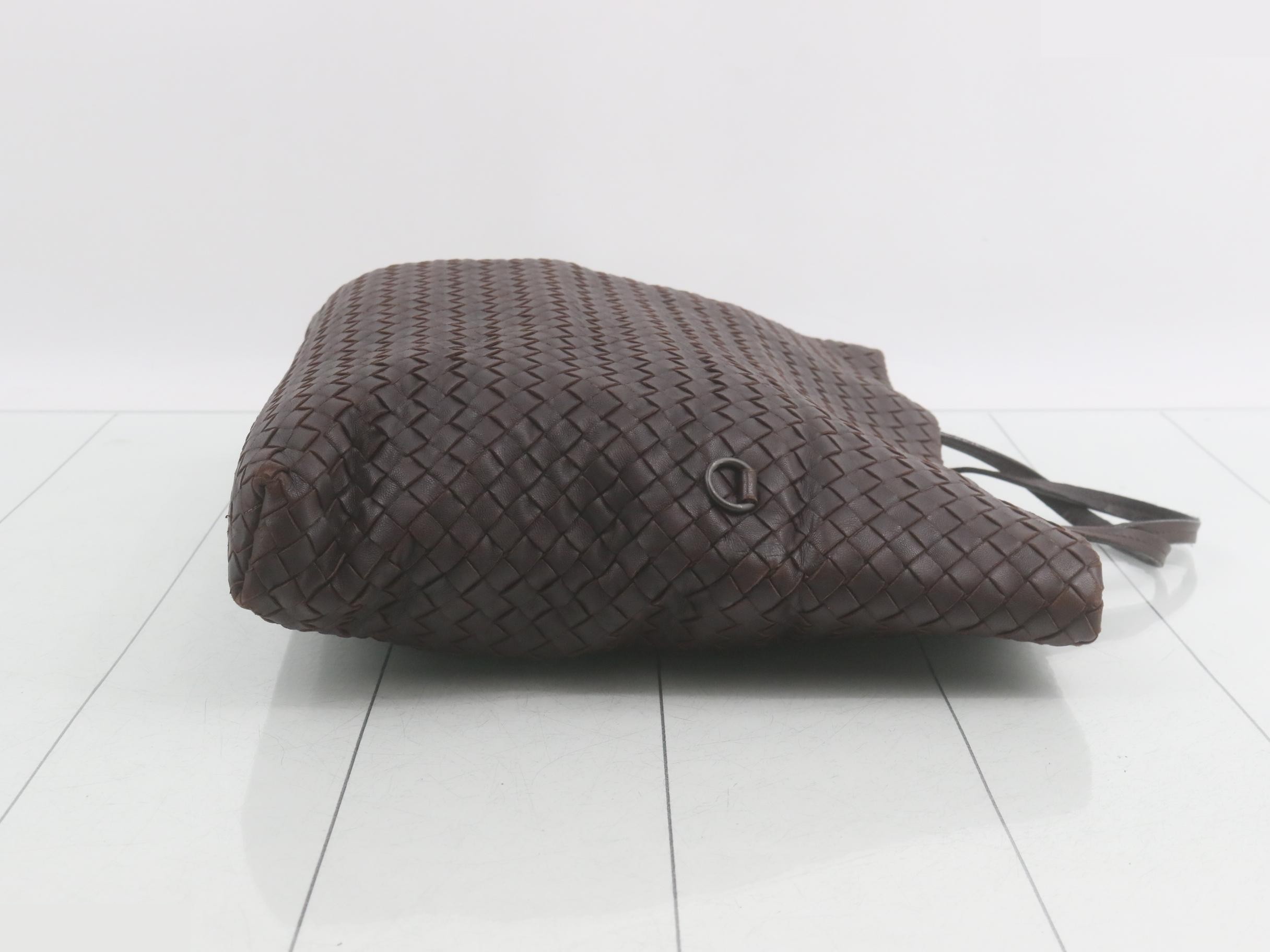 Intrecciato Leather 2-Way Tote Bag — view 3