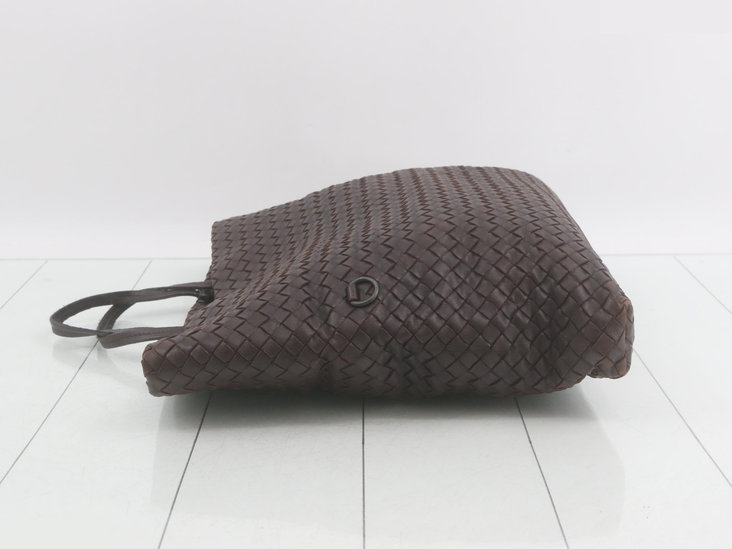 Intrecciato Leather 2-Way Tote Bag — view 4
