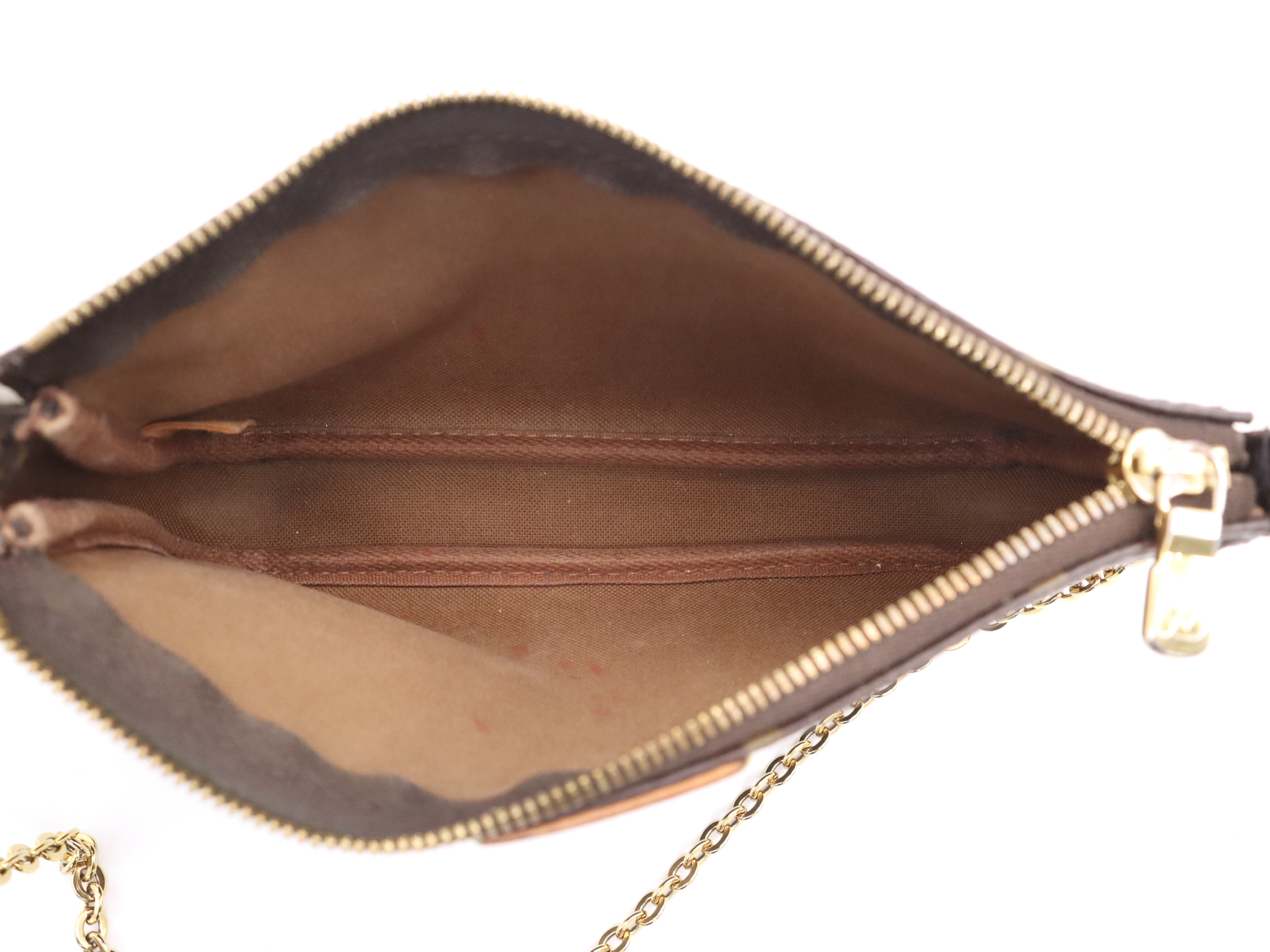 M44813 Monogram Multi Pochette Accessoires Khaki Shoulder Bag with 2 Shoulder Straps, 2 Pouches, and Dust Bag — view 15