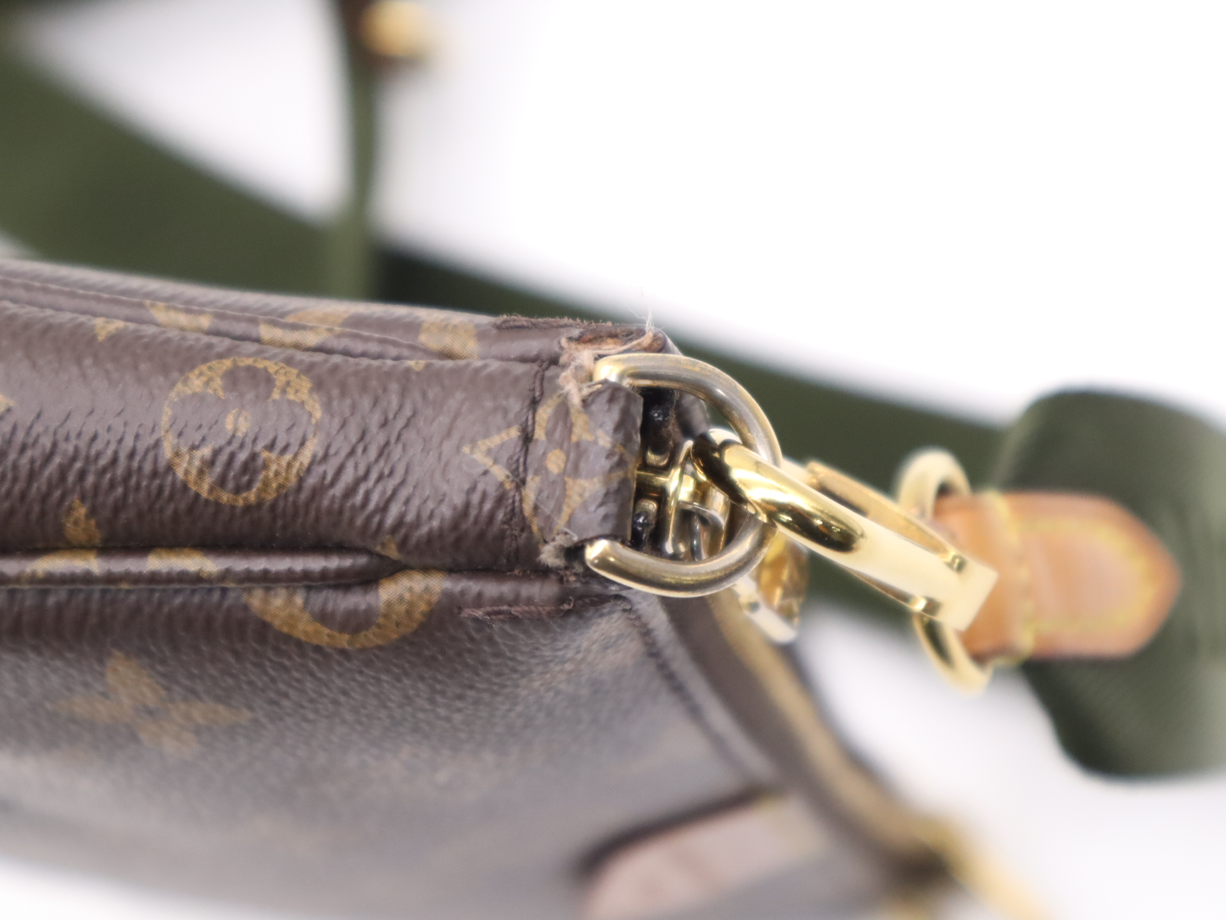 M44813 Monogram Multi Pochette Accessoires Khaki Shoulder Bag with 2 Shoulder Straps, 2 Pouches, and Dust Bag — view 5