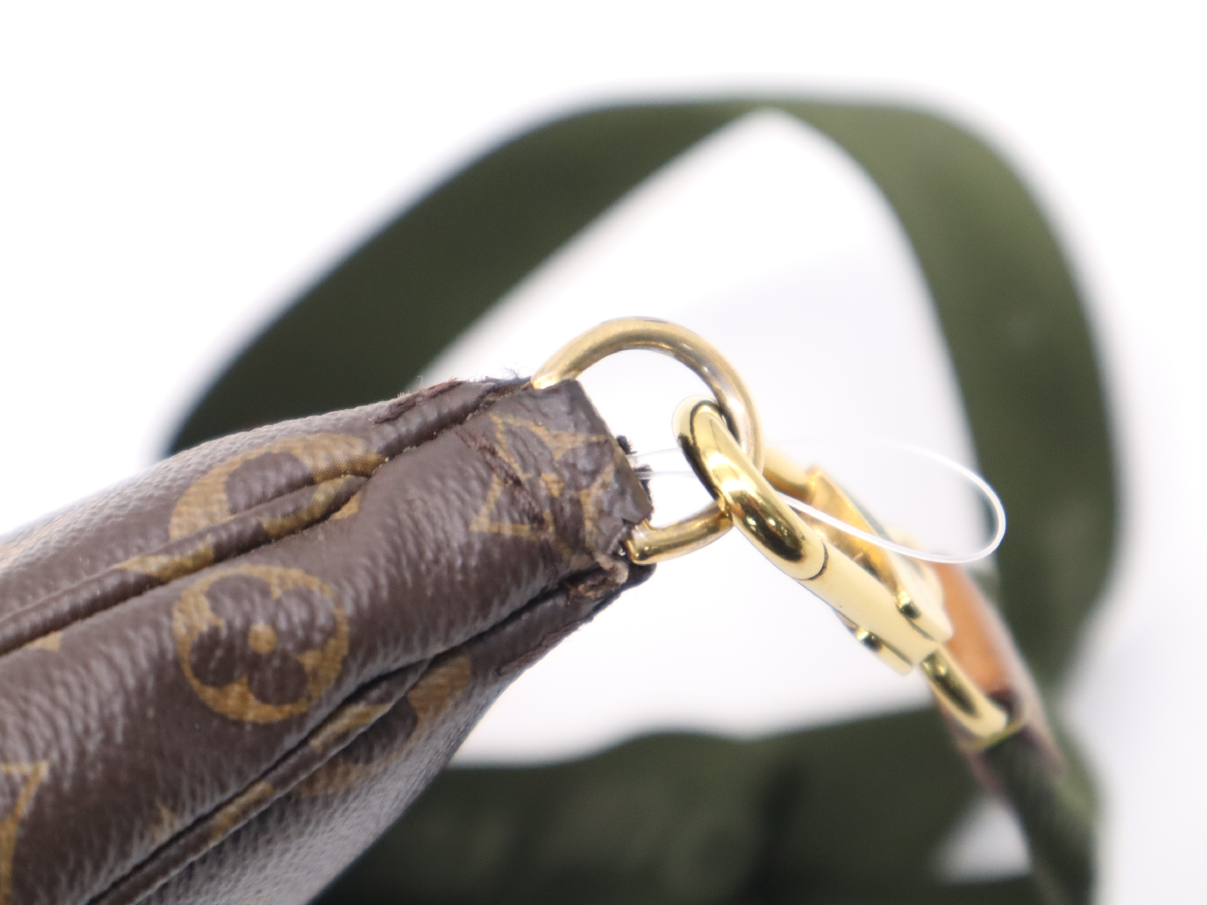 M44813 Monogram Multi Pochette Accessoires Khaki Shoulder Bag with 2 Shoulder Straps, 2 Pouches, and Dust Bag — view 6