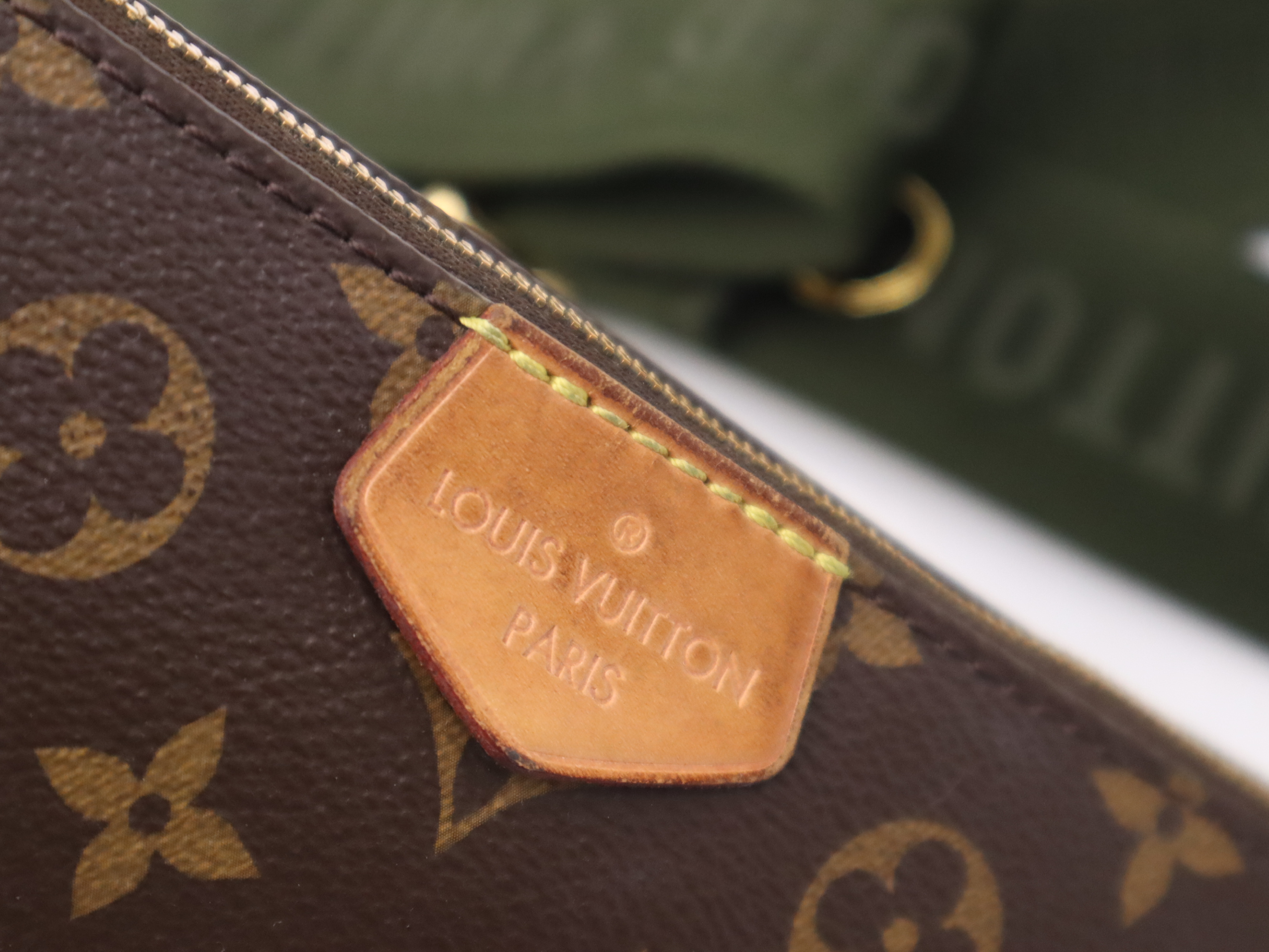 M44813 Monogram Multi Pochette Accessoires Khaki Shoulder Bag with 2 Shoulder Straps, 2 Pouches, and Dust Bag — view 7