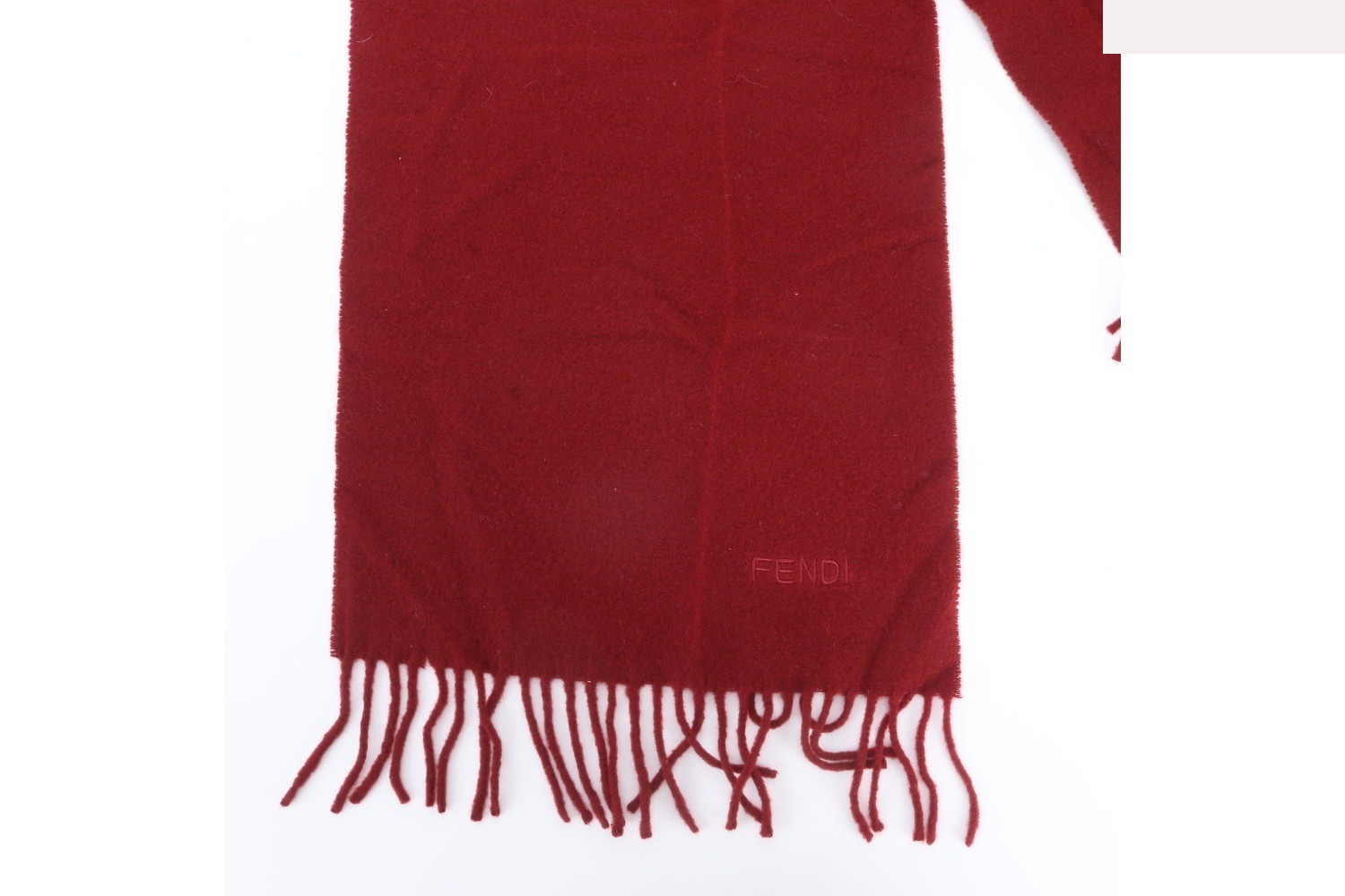 Logo embroidered scarf — view 4