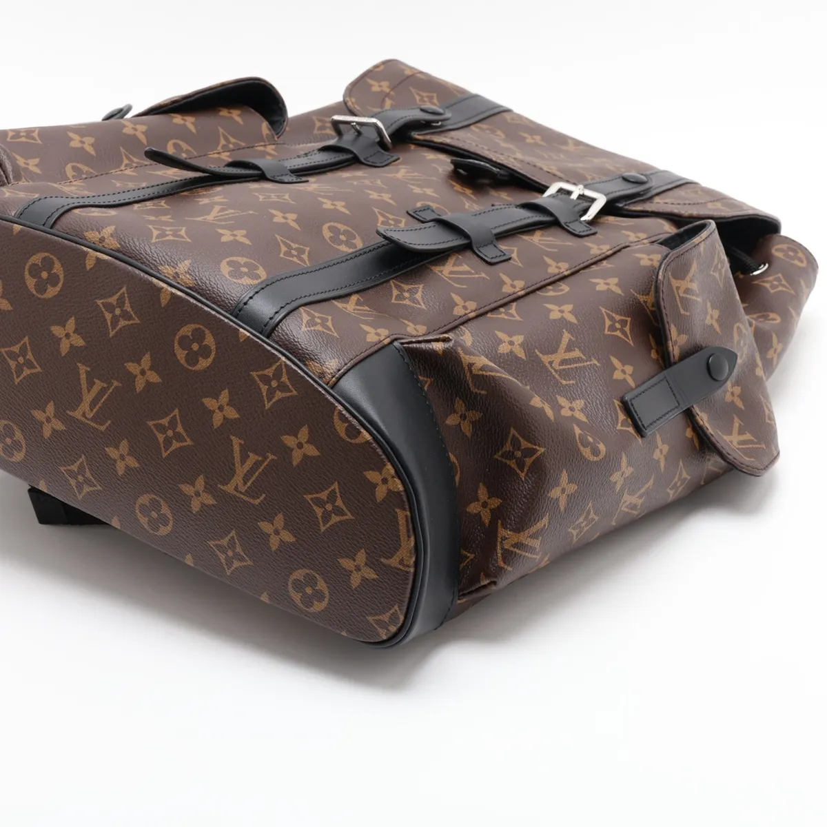 Monogram Macassar Christopher MM M43735 Brown x Black (RFID detected) — view 3