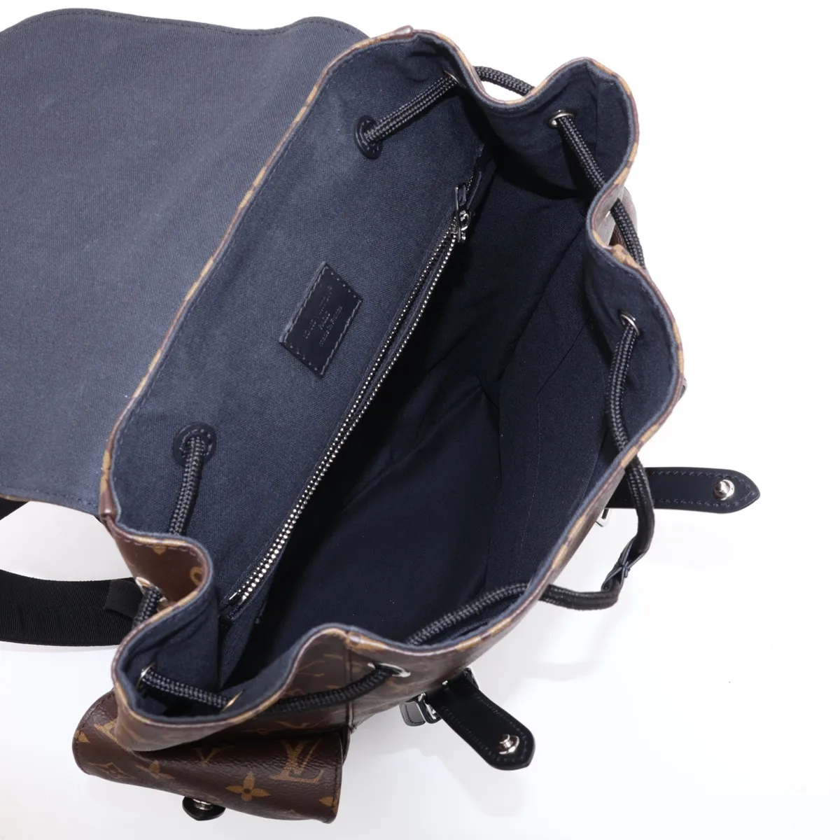 Monogram Macassar Christopher MM M43735 Brown x Black (RFID detected) — view 7