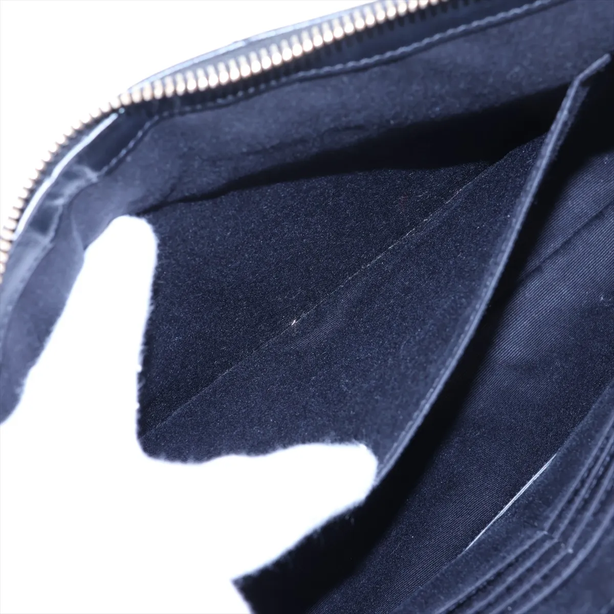 Leather Clutch Bag, Black, 440222 — view 7