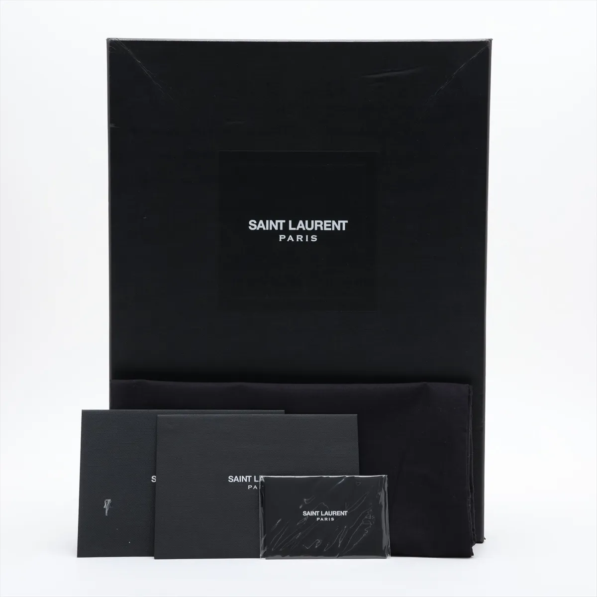 Leather Clutch Bag, Black, 440222 — view 10