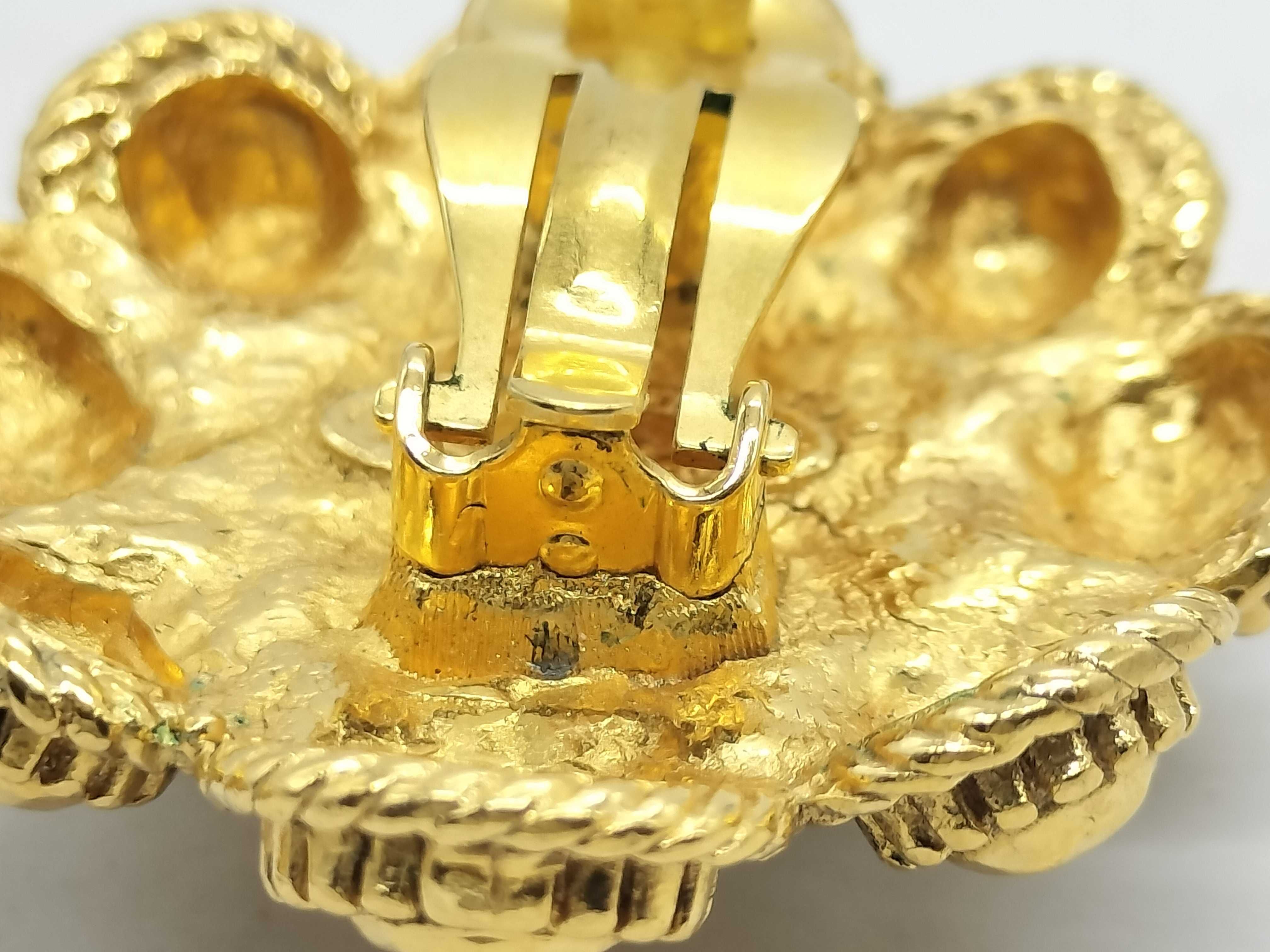 Pearl Earrings, Gold Vintage Earrings — view 8