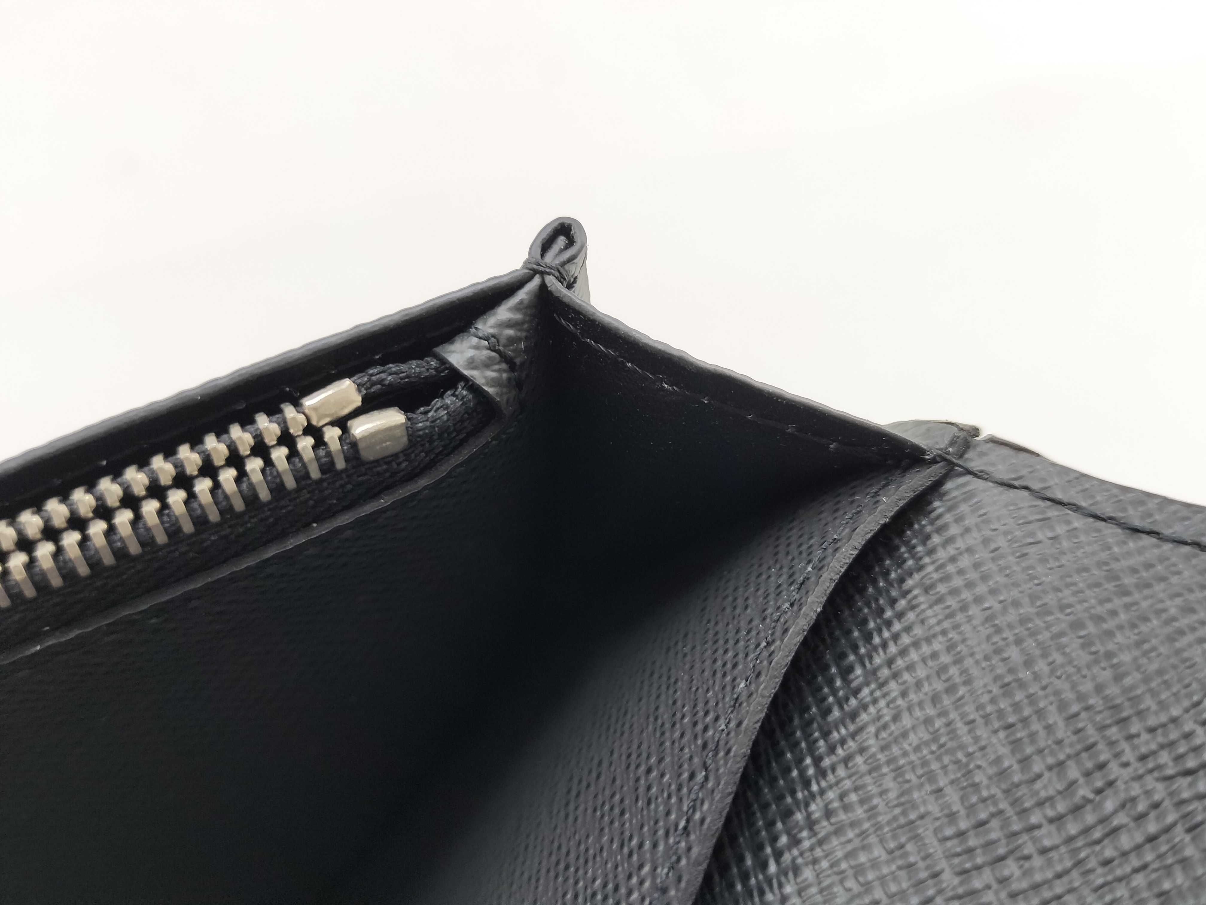 Taiga Leather Wallet, Taiga Brazza Stripe, Black, M64012 — view 14