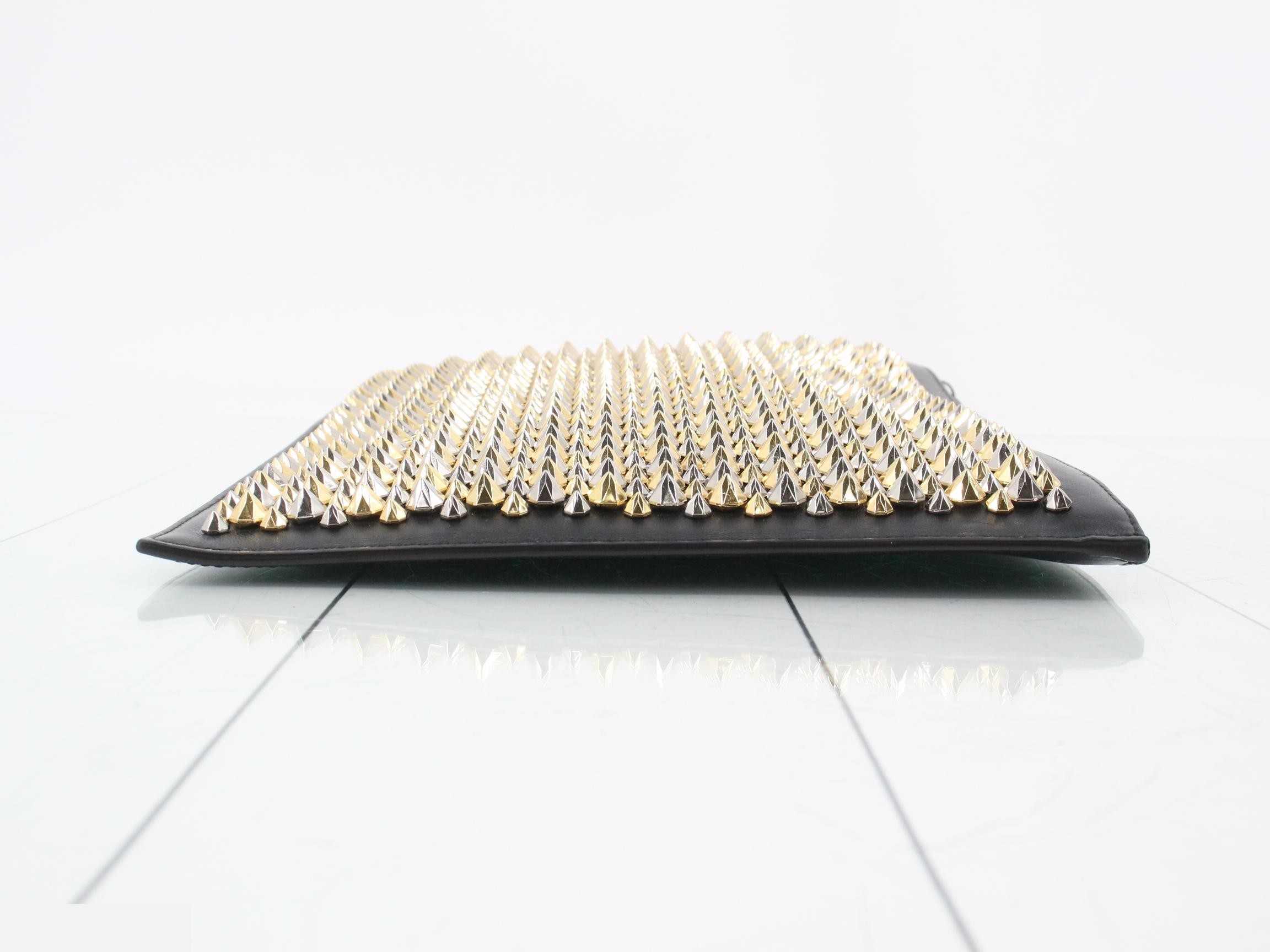 Studded clutch bag — view 3