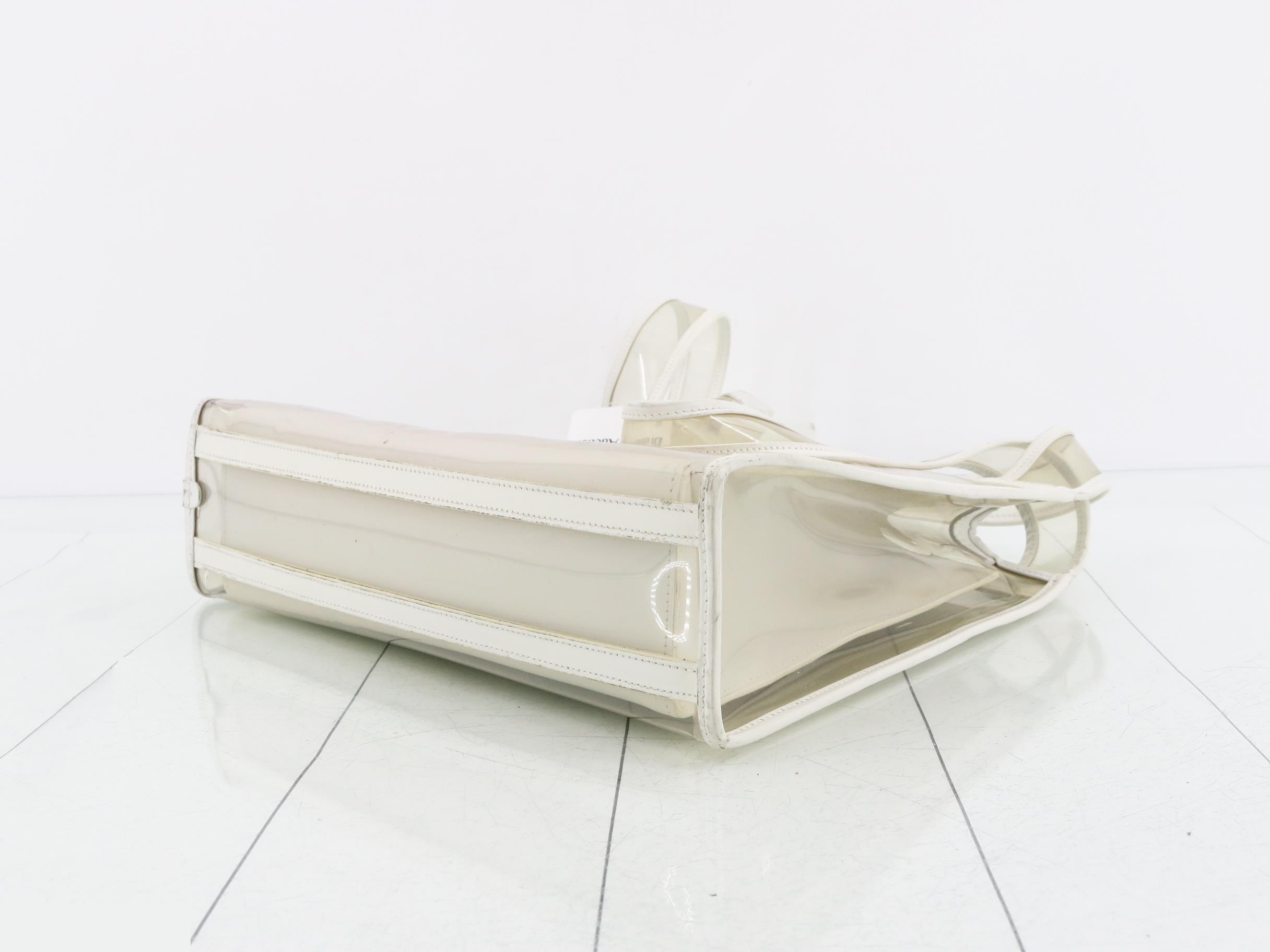 White vinyl tote bag — view 6