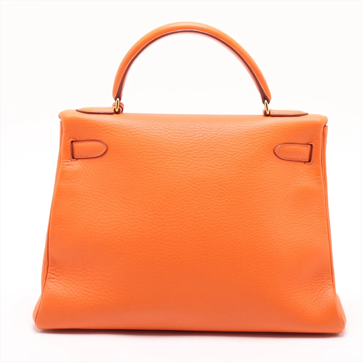 [Individually packaged] Hermes Kelly 32 Retournée Taurillon Clemence Orange Gold Hardware B: 1998 — view 2