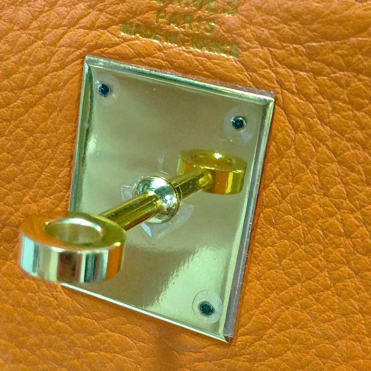 [Individually packaged] Hermes Kelly 32 Retournée Taurillon Clemence Orange Gold Hardware B: 1998 — view 15