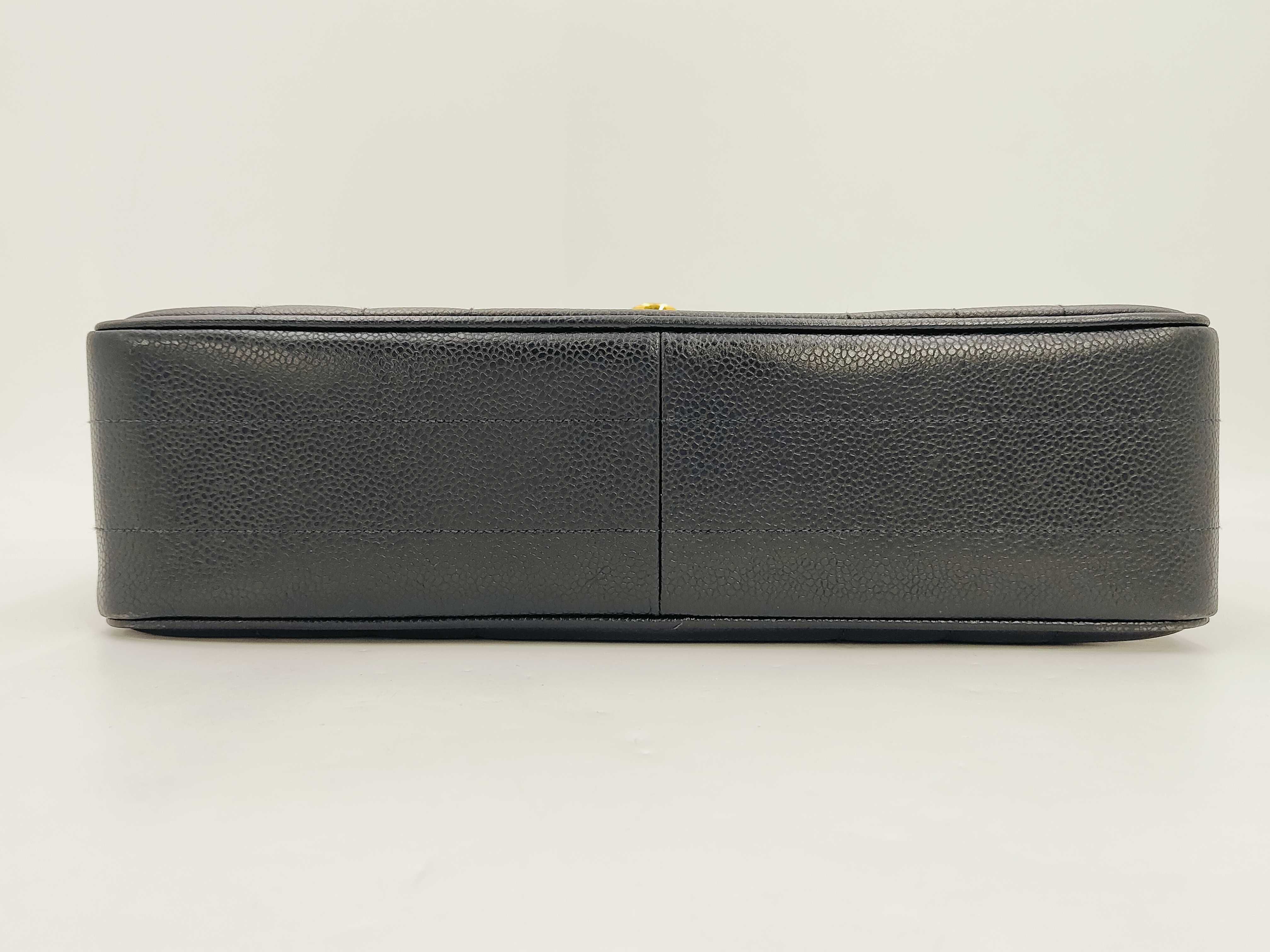 Mademoiselle caviar skin handbag black gold hardware 3354188 handbag — view 6