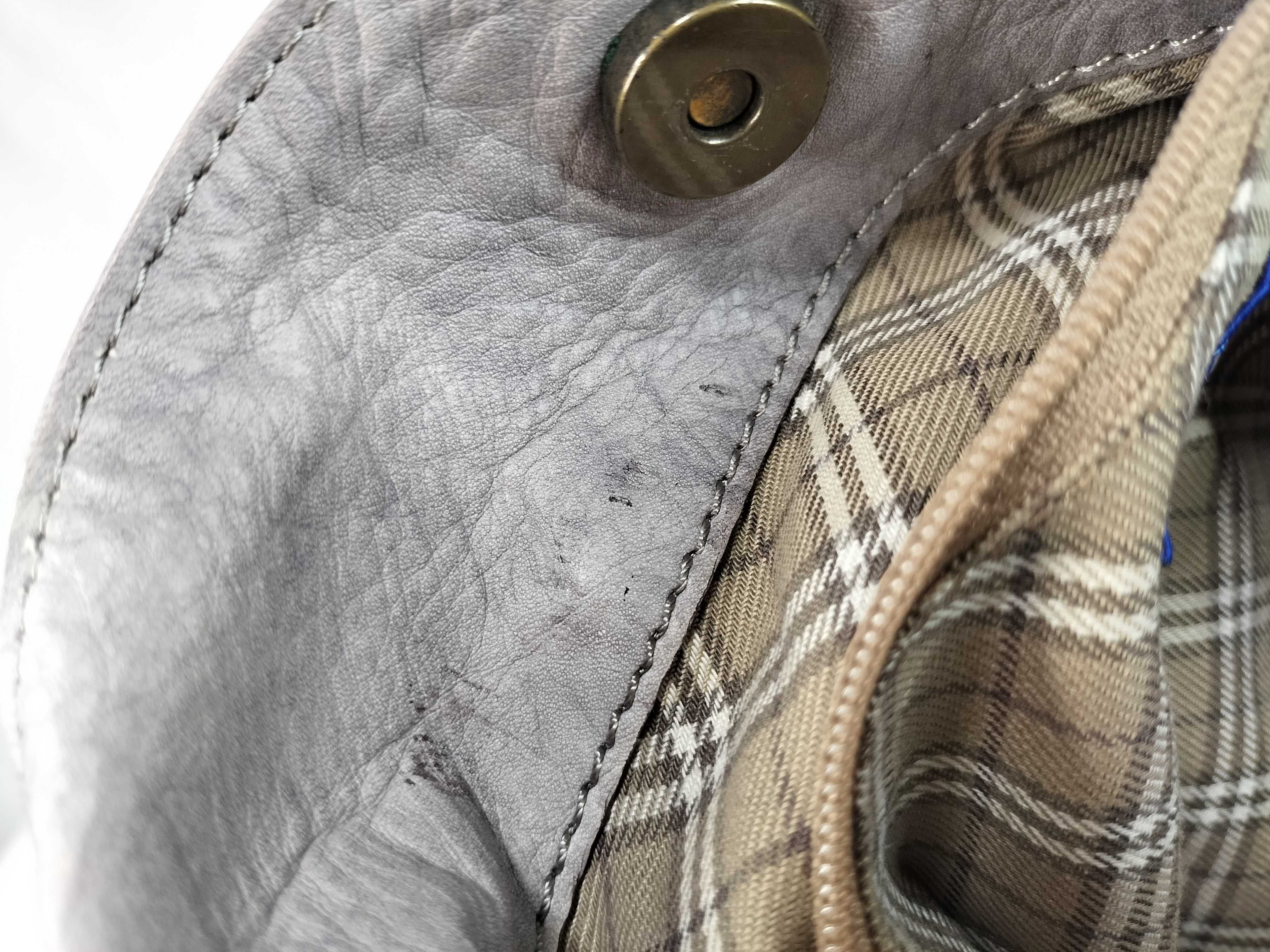 Blue Label Burberry Purple Leather Shoulder Bag — view 13