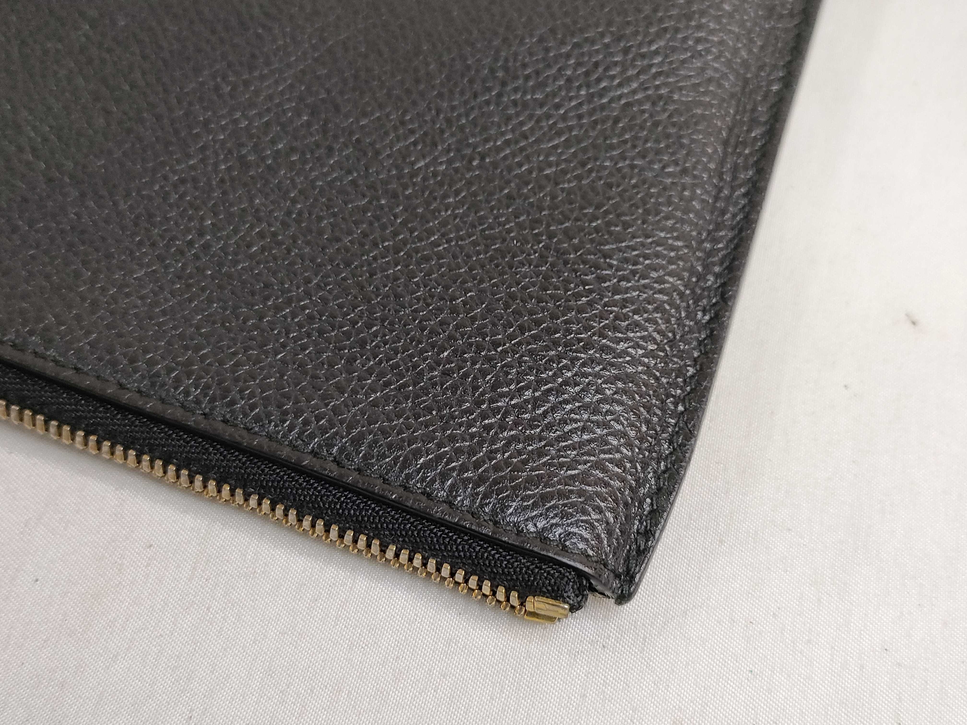Ville Calfskin Leather Clutch Bag — view 13