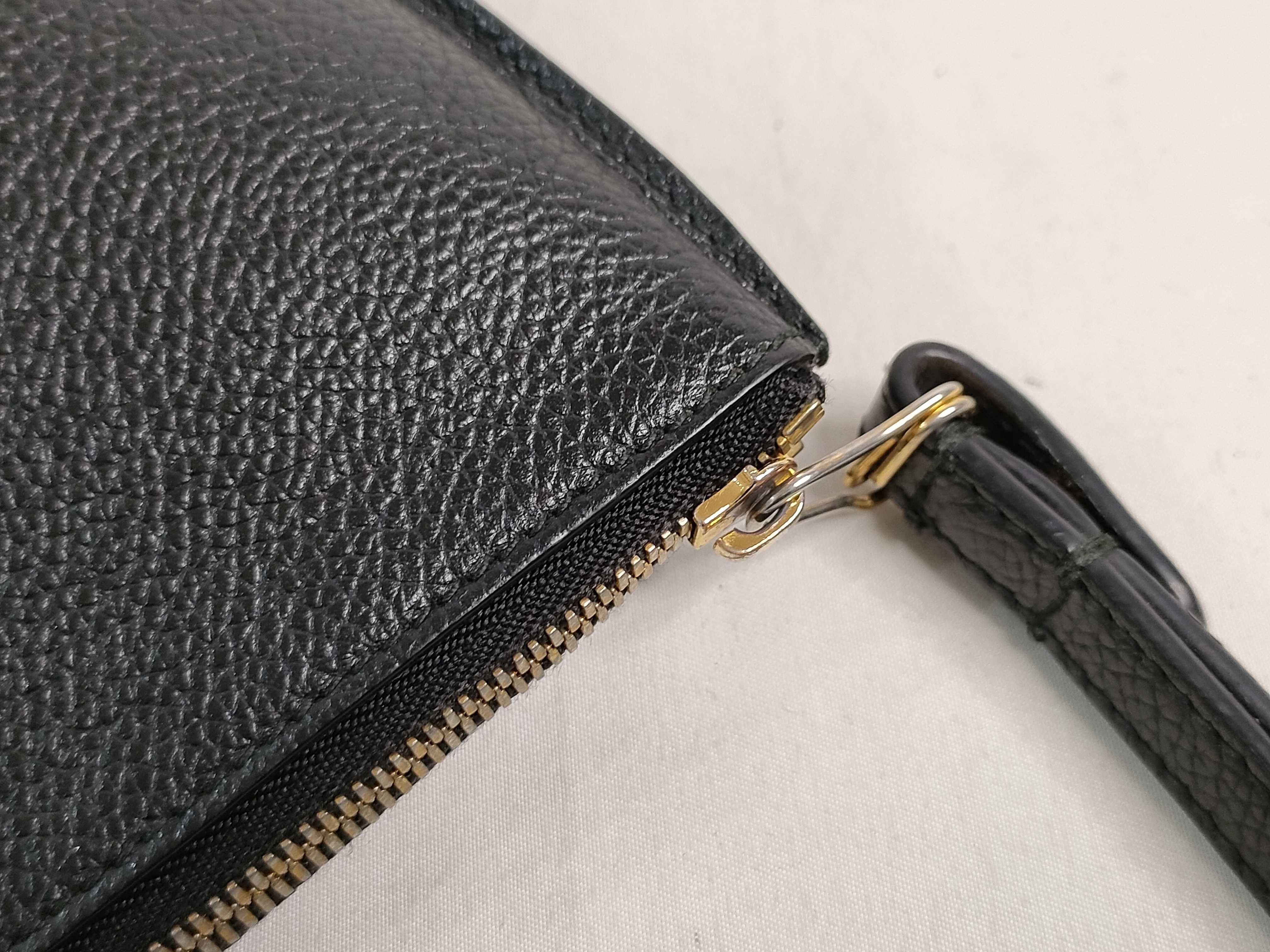 Ville Calfskin Leather Clutch Bag — view 5