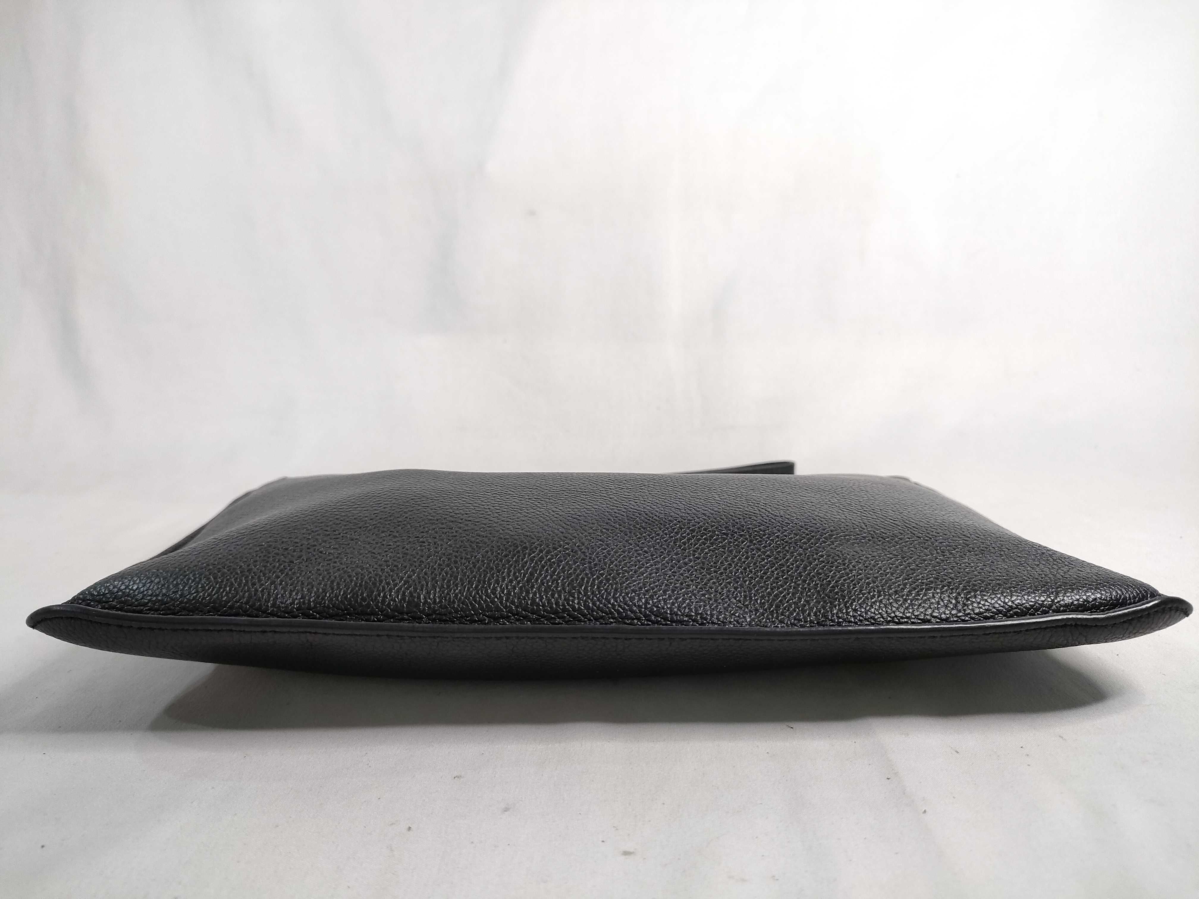 Ville Calfskin Leather Clutch Bag — view 7