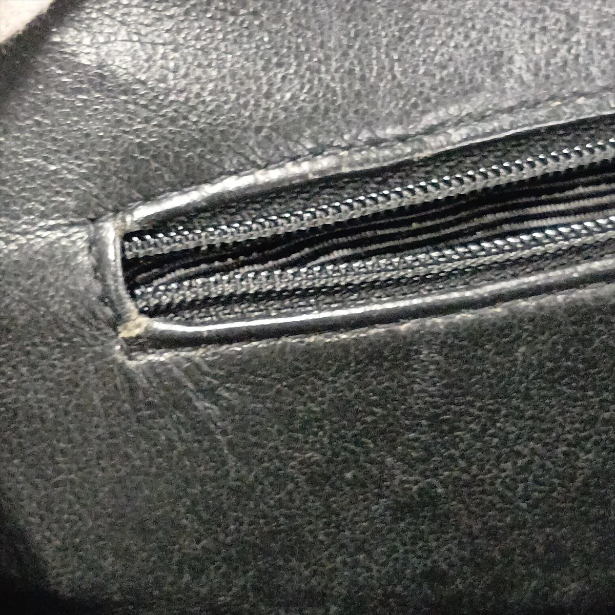 Matelassé Lambskin Chain Shoulder Bag, Black with Gold Hardware — view 12