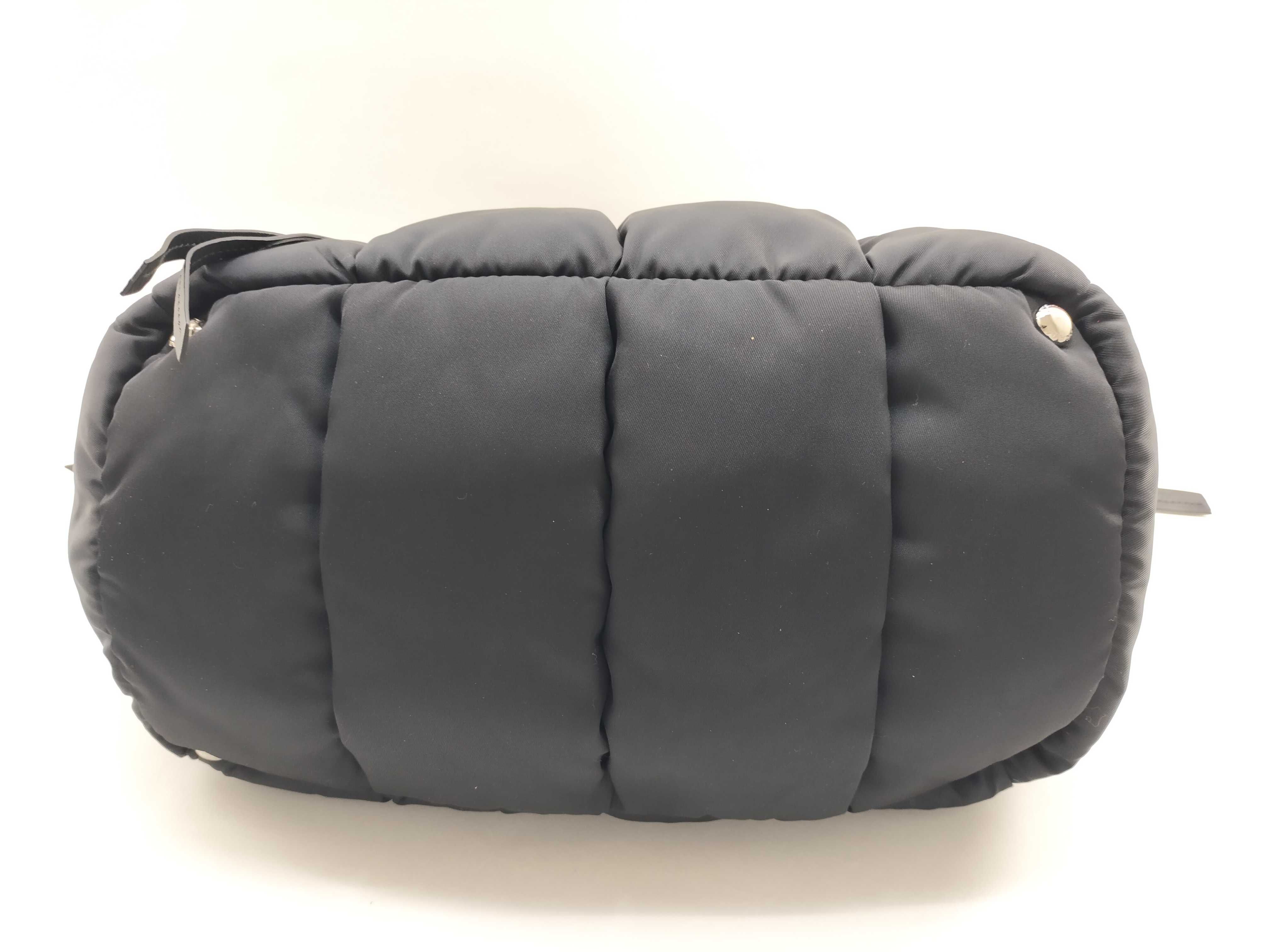 Nylon Prada Tessuto Bomber Nylon x Leather 2-Way Handbag Black BN2636 Handbag — view 7