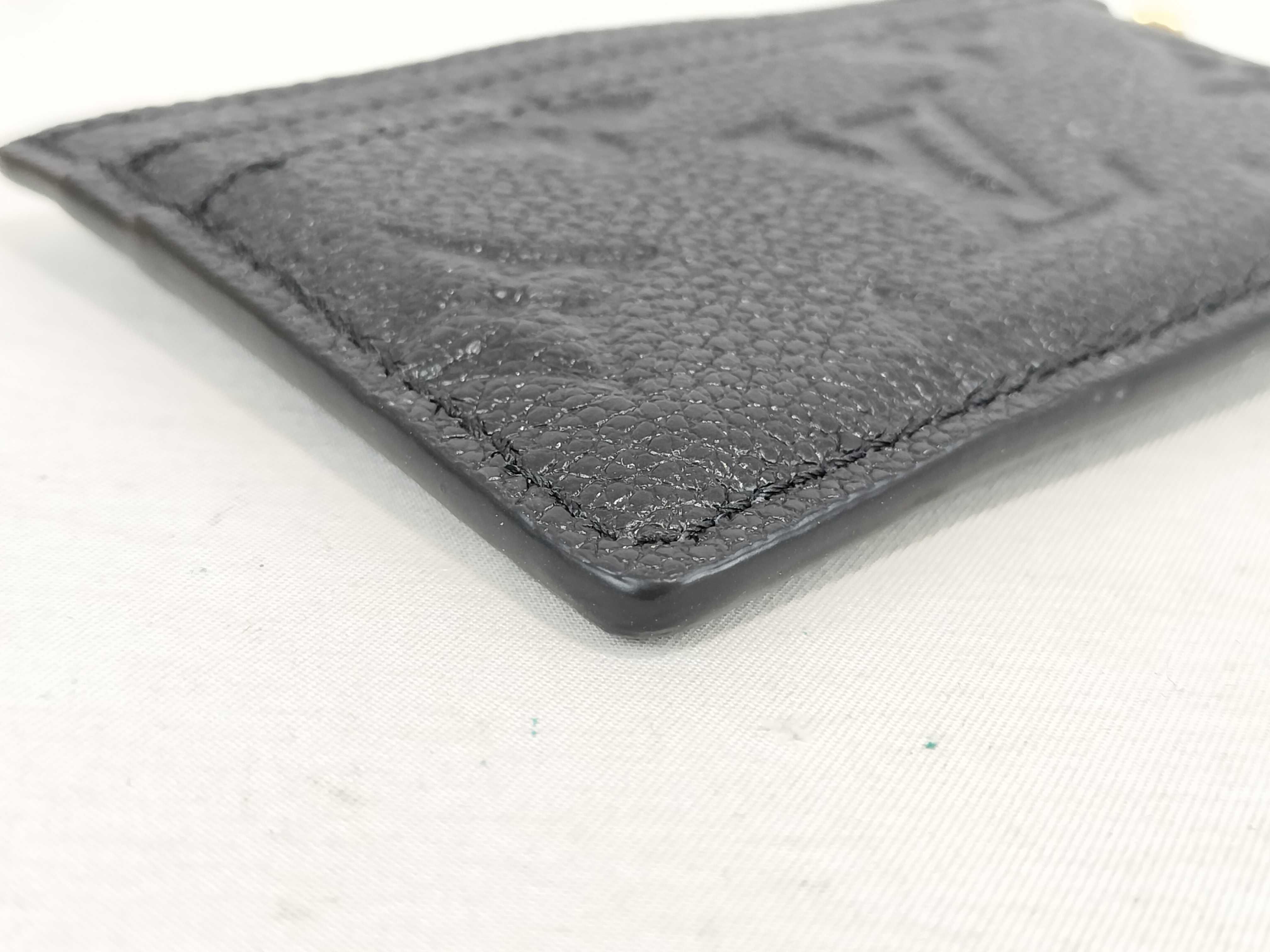 Monogram Portecarte LV Charm Card Case, Black (Card Case/Pass Case/Business Card Holder) — view 4