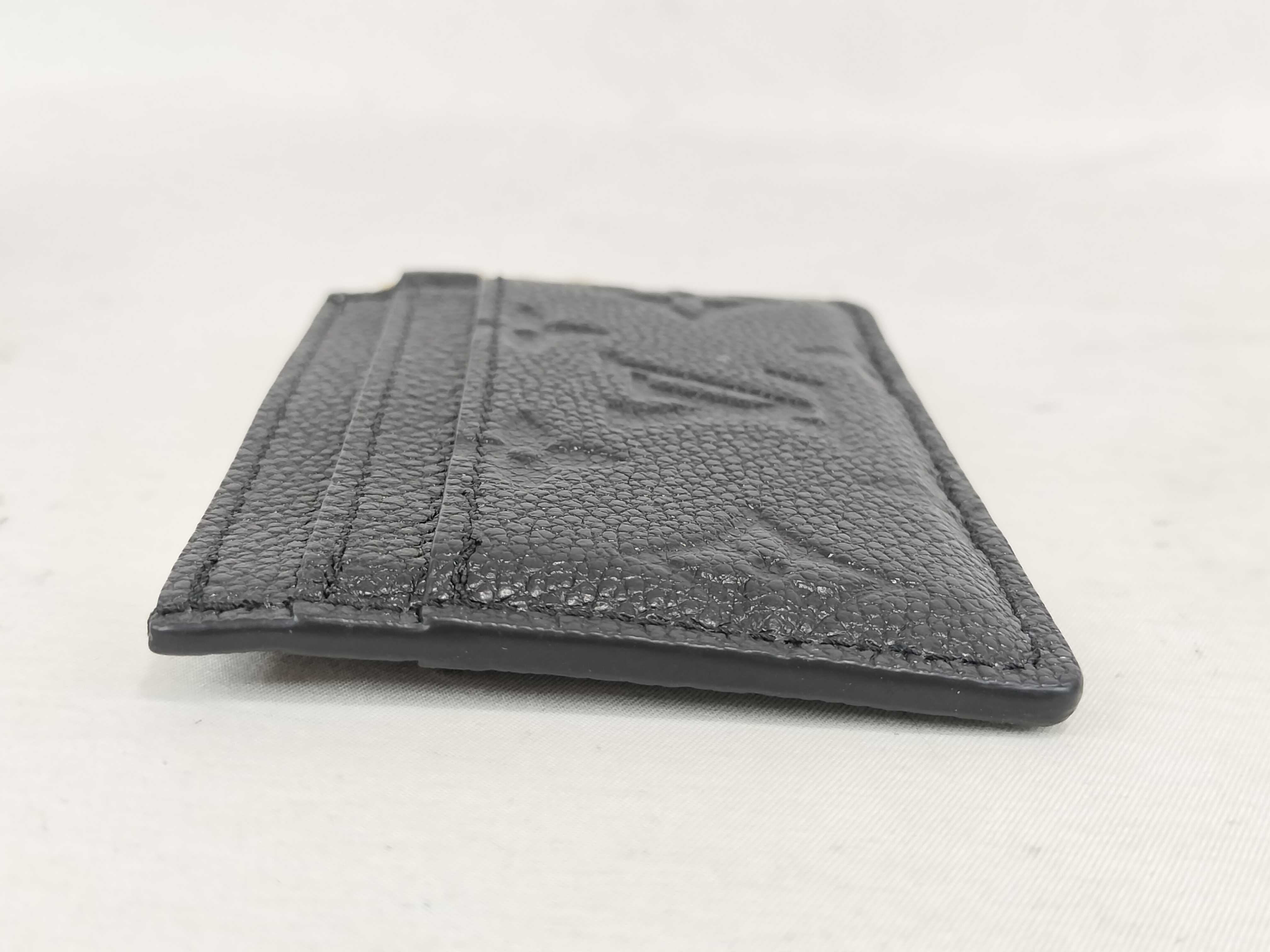 Monogram Portecarte LV Charm Card Case, Black (Card Case/Pass Case/Business Card Holder) — view 5
