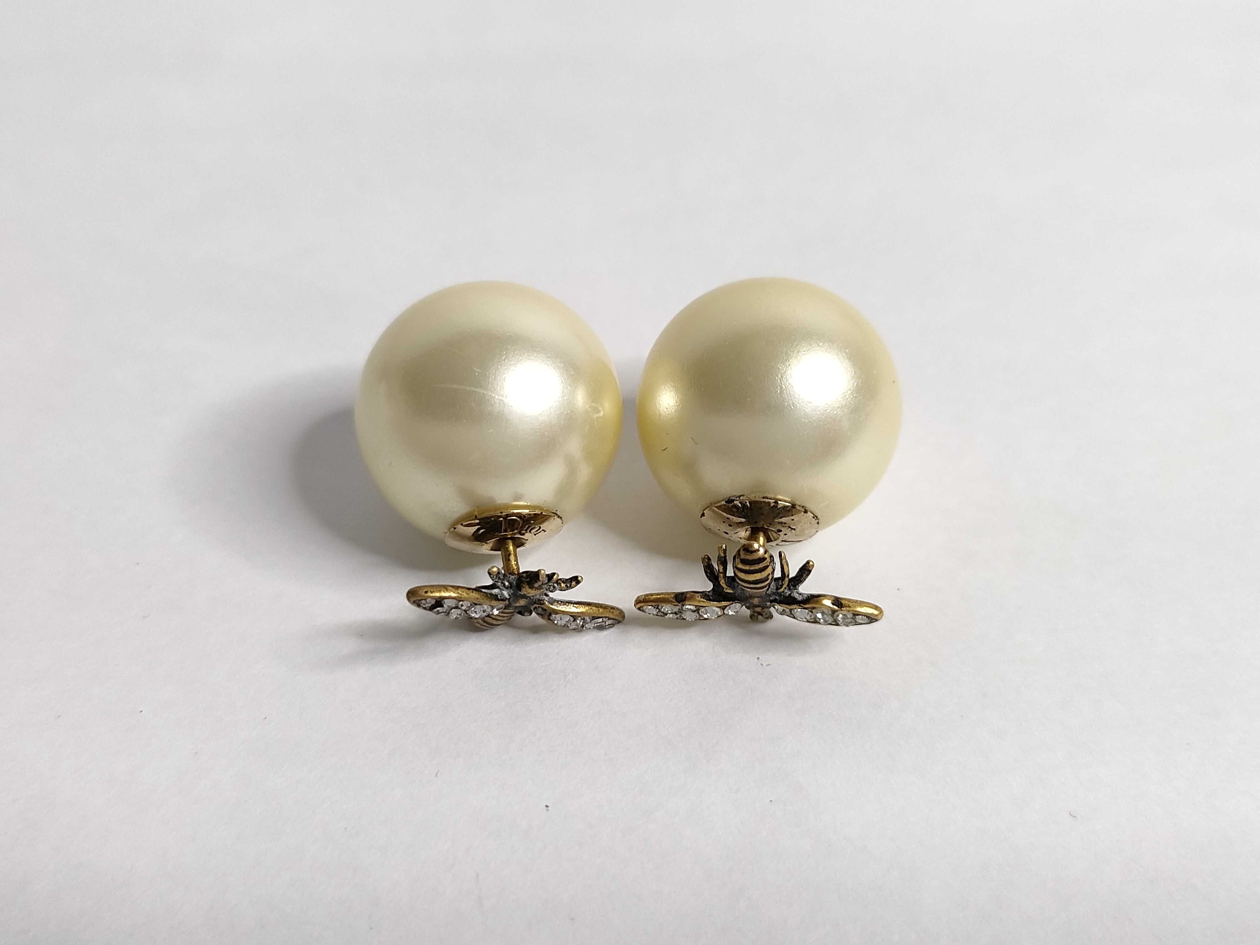 Bee Pearl Earrings — view 2