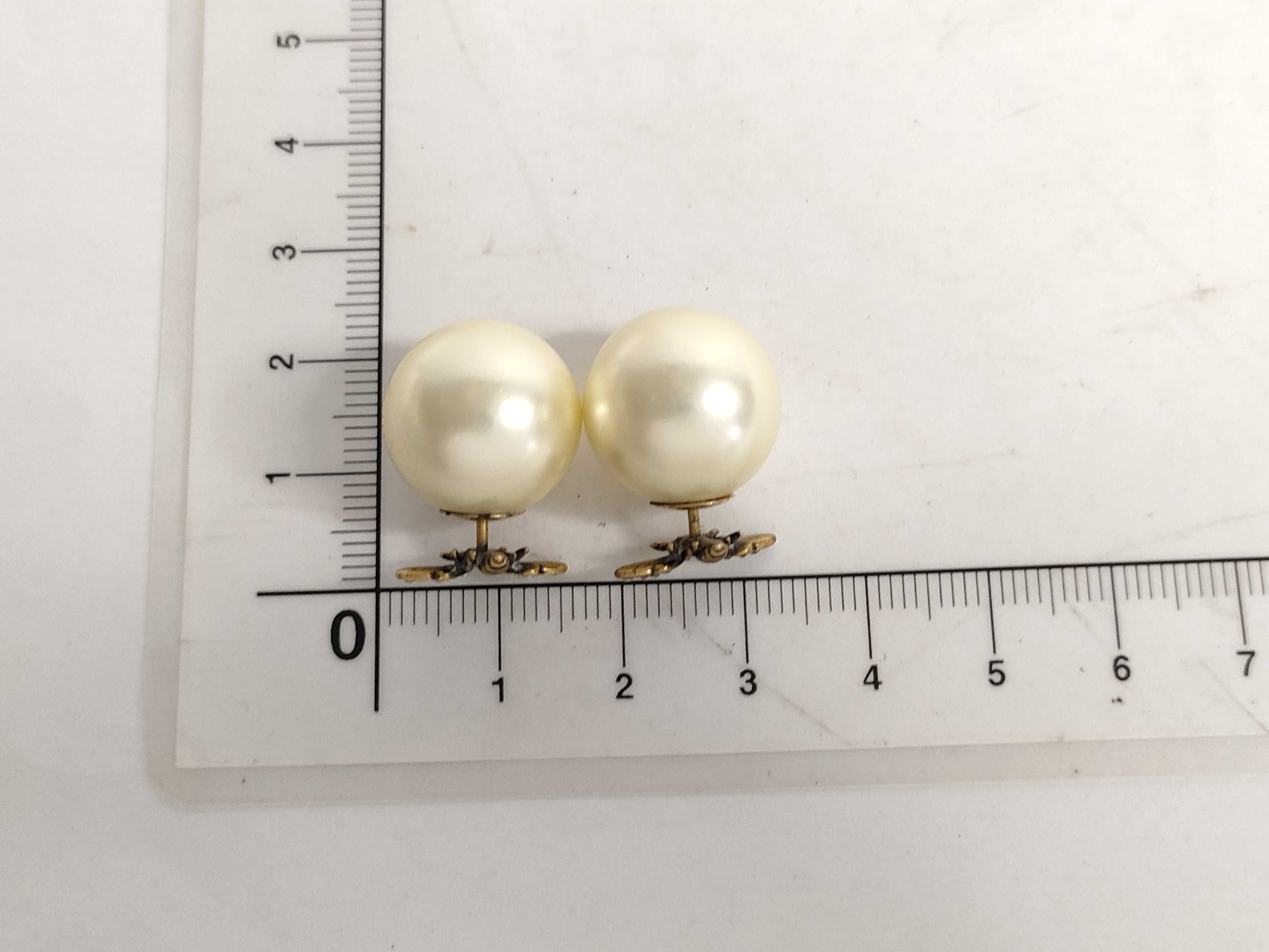 Bee Pearl Earrings — view 9