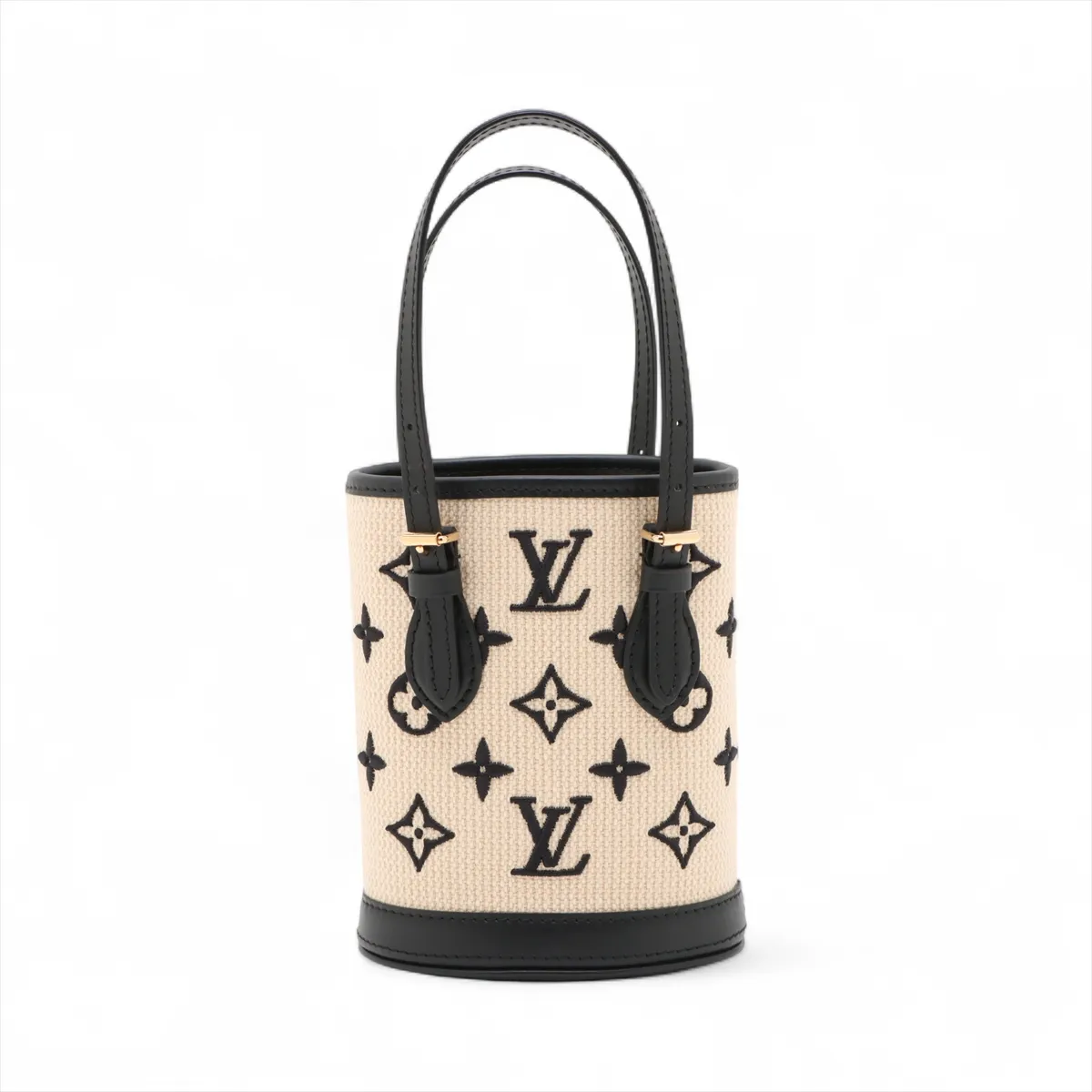 LV by the Pool Nano Bucket M82418 Beige x Black (RFID detected)