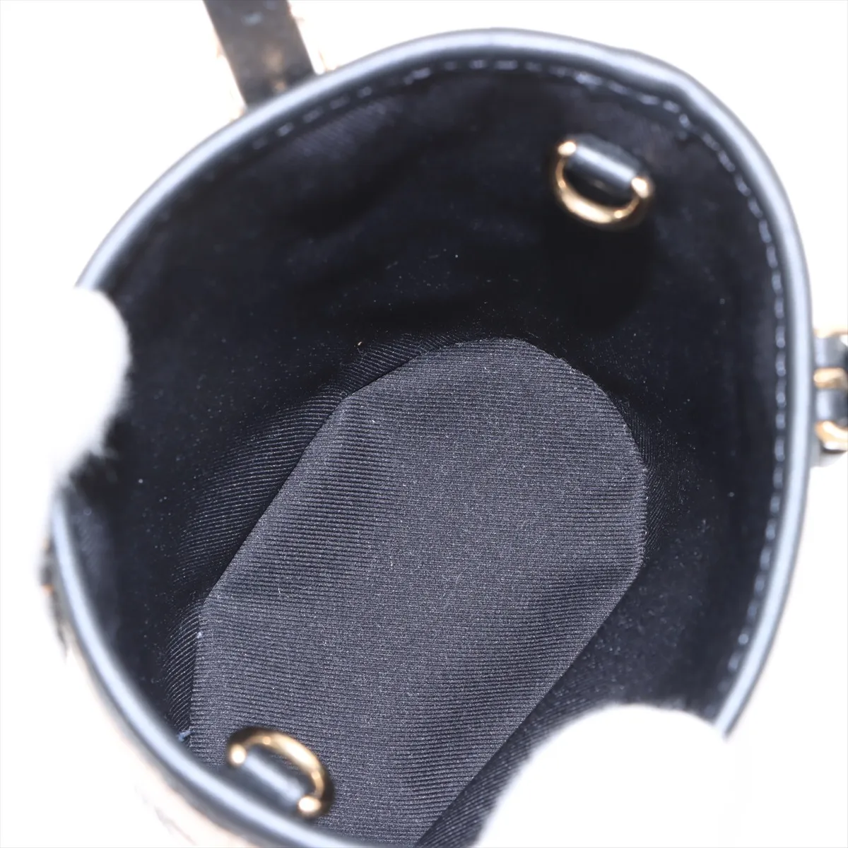 LV by the Pool Nano Bucket M82418 Beige x Black (RFID detected) — view 7