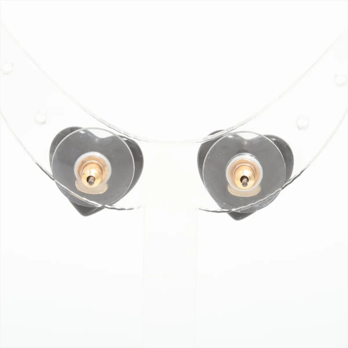 Cocomark 06P Earrings (for both ears) GP x Plastic Black x White — view 2