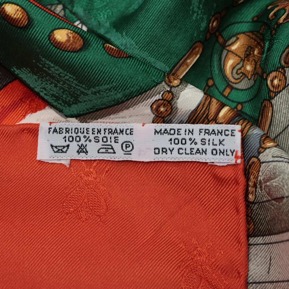 Carre 90 NAPOLEON Scarf Silk Orange — view 7