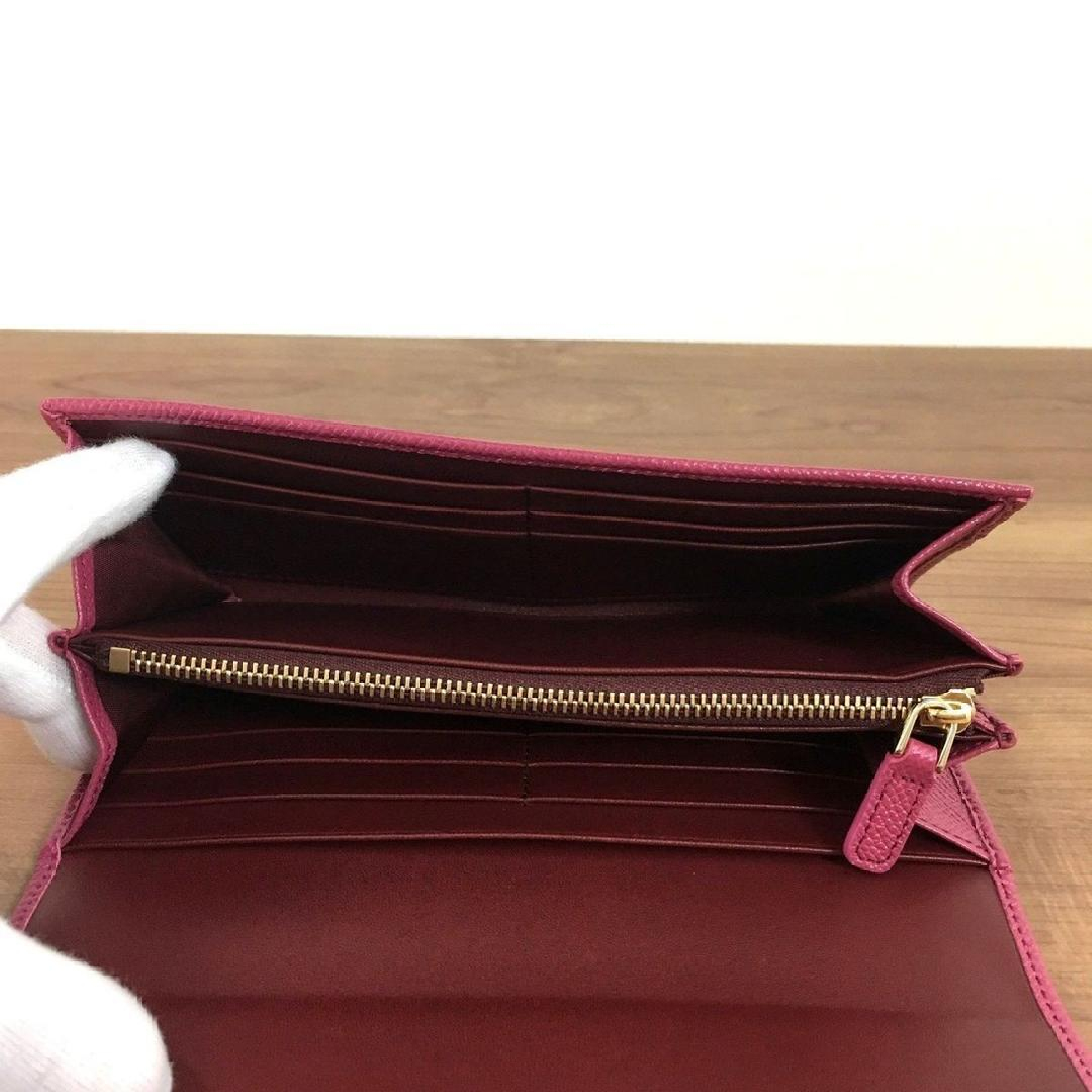 Long Wallet, Magenta, 286305, with Box — view 3