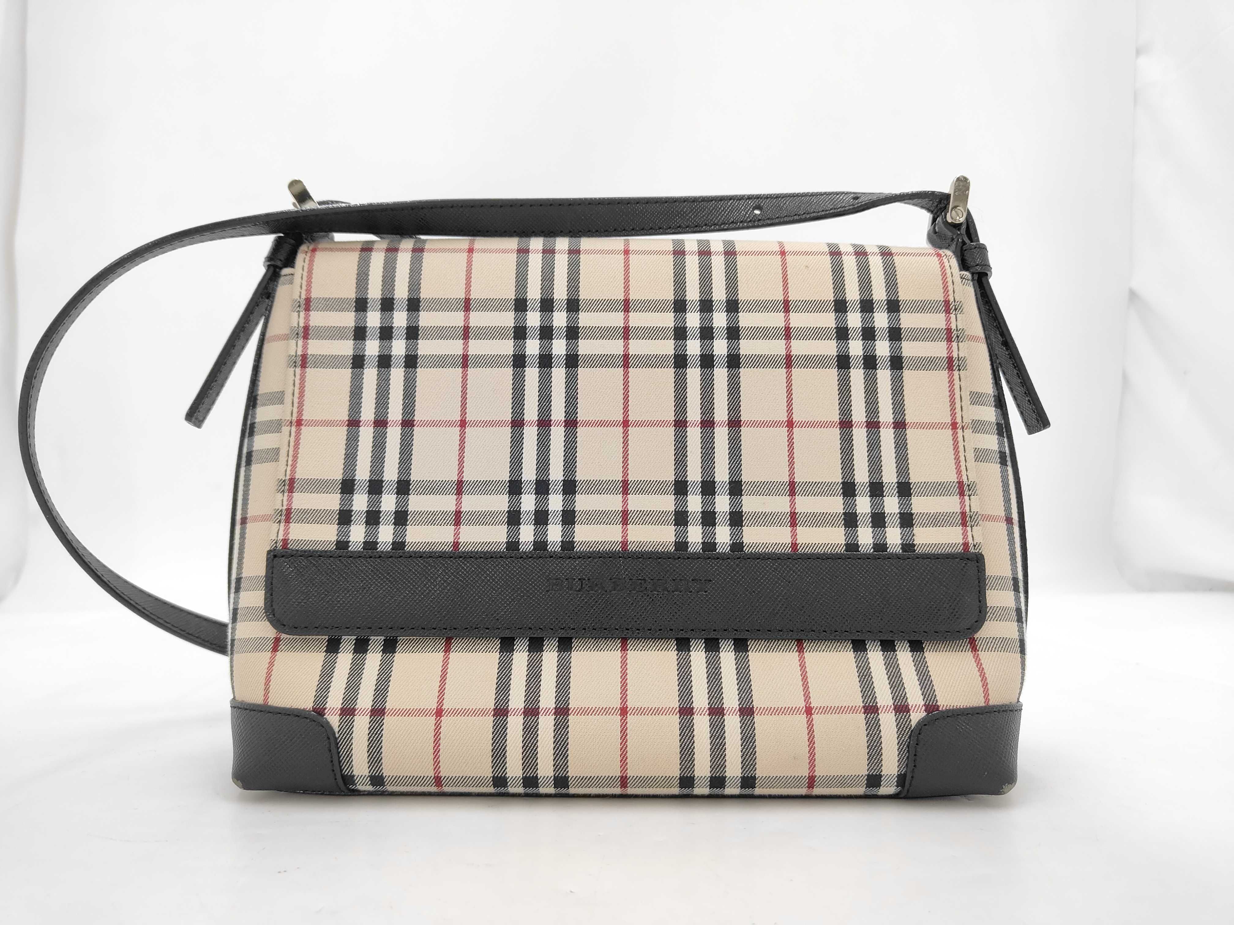 Nova Check Leather Shoulder Bag
