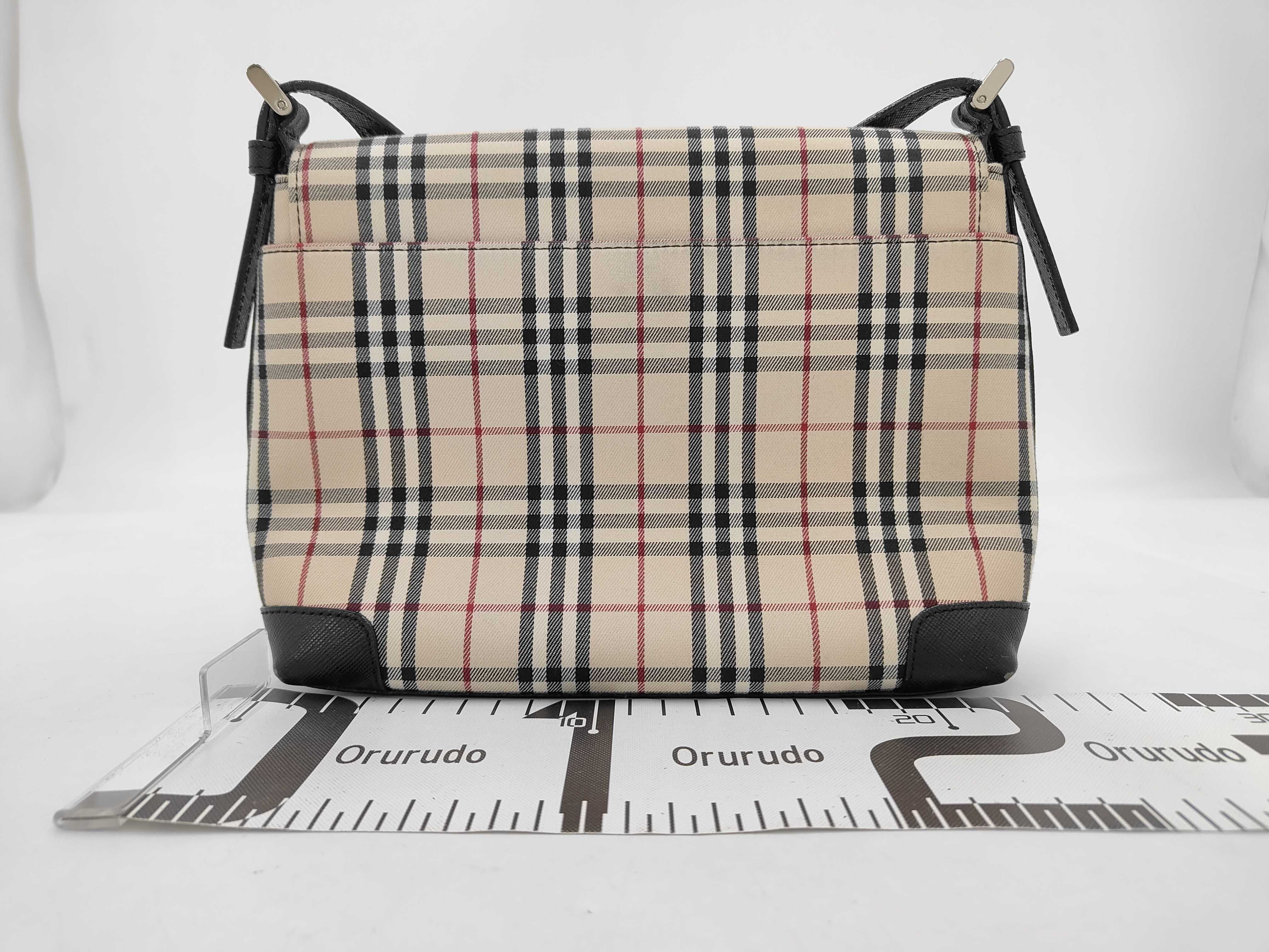Nova Check Leather Shoulder Bag — view 2