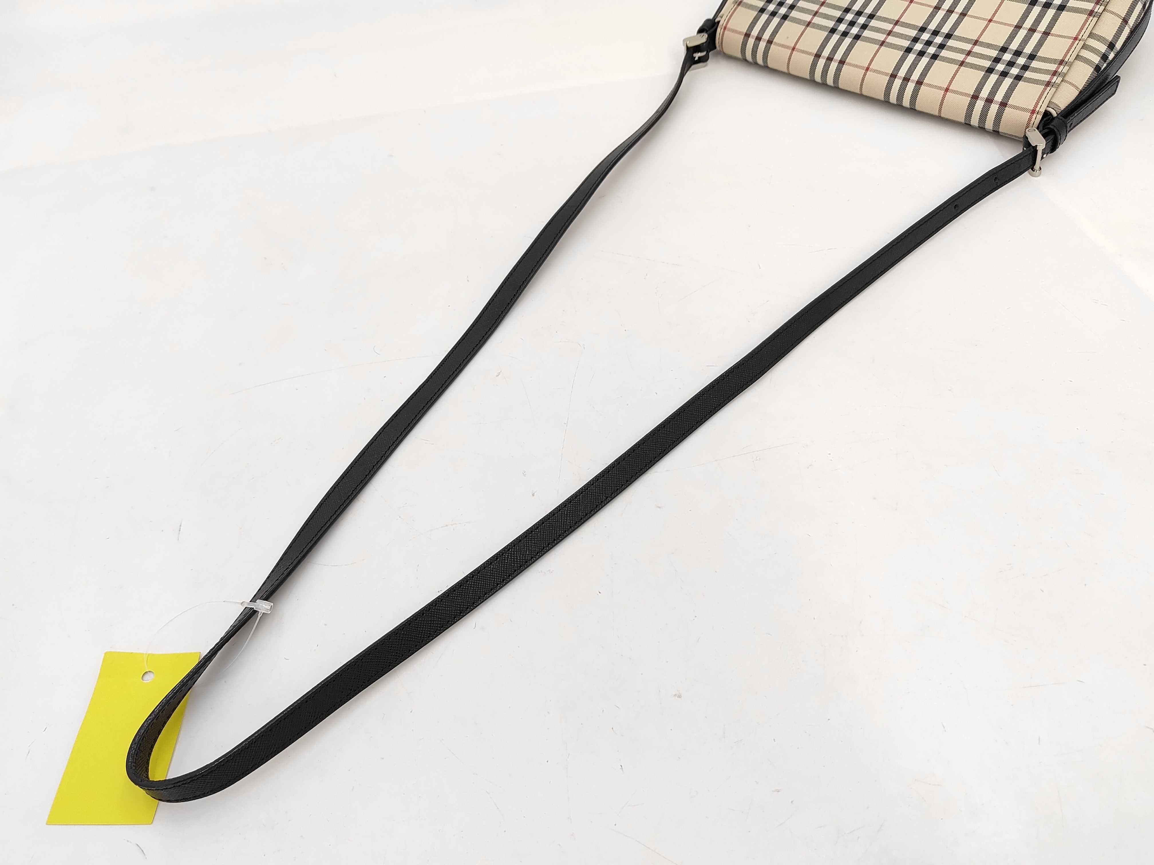 Nova Check Leather Shoulder Bag — view 3