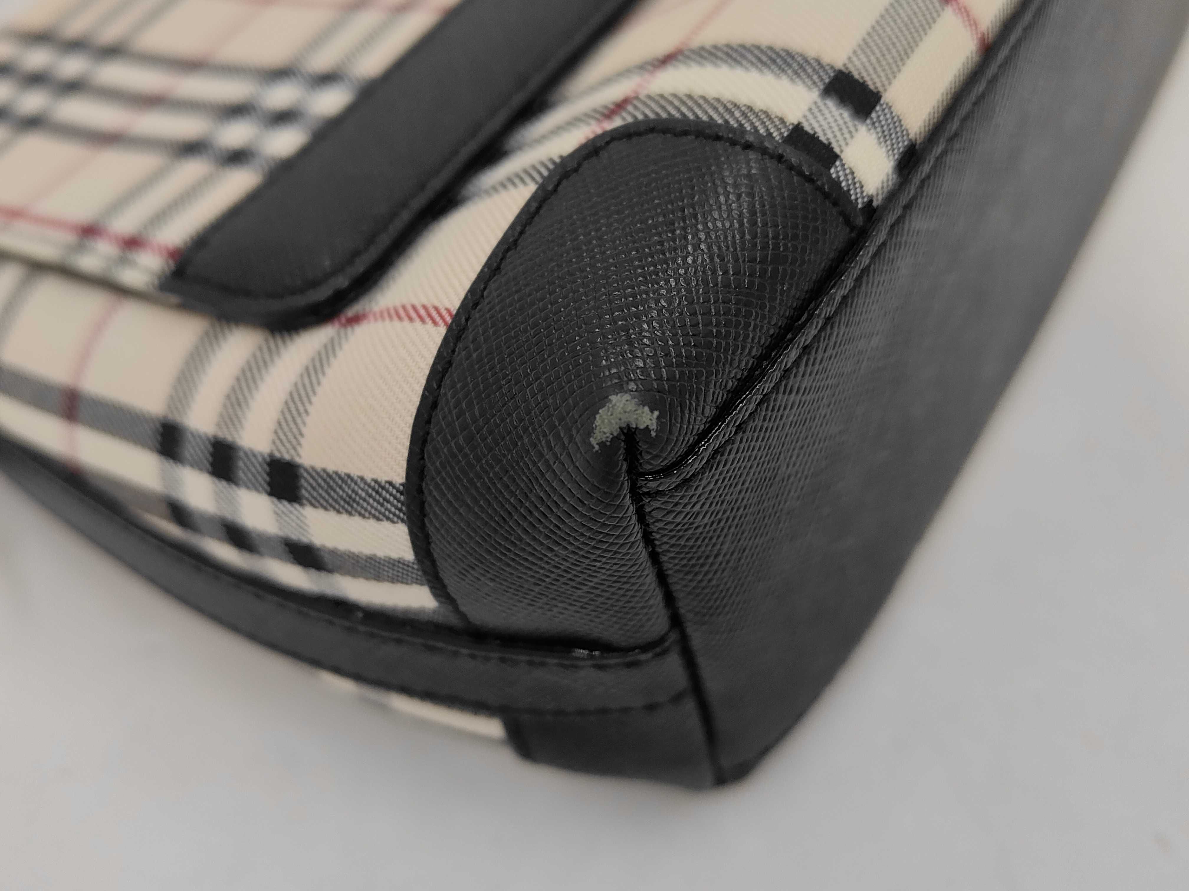 Nova Check Leather Shoulder Bag — view 7