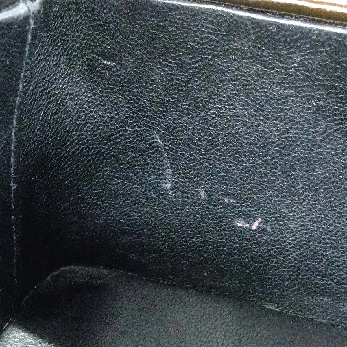 Matelassé Patent Leather Vanity Bag, Brown with Gold Hardware, Item No. 3609014 (Serial Number 3) — view 9